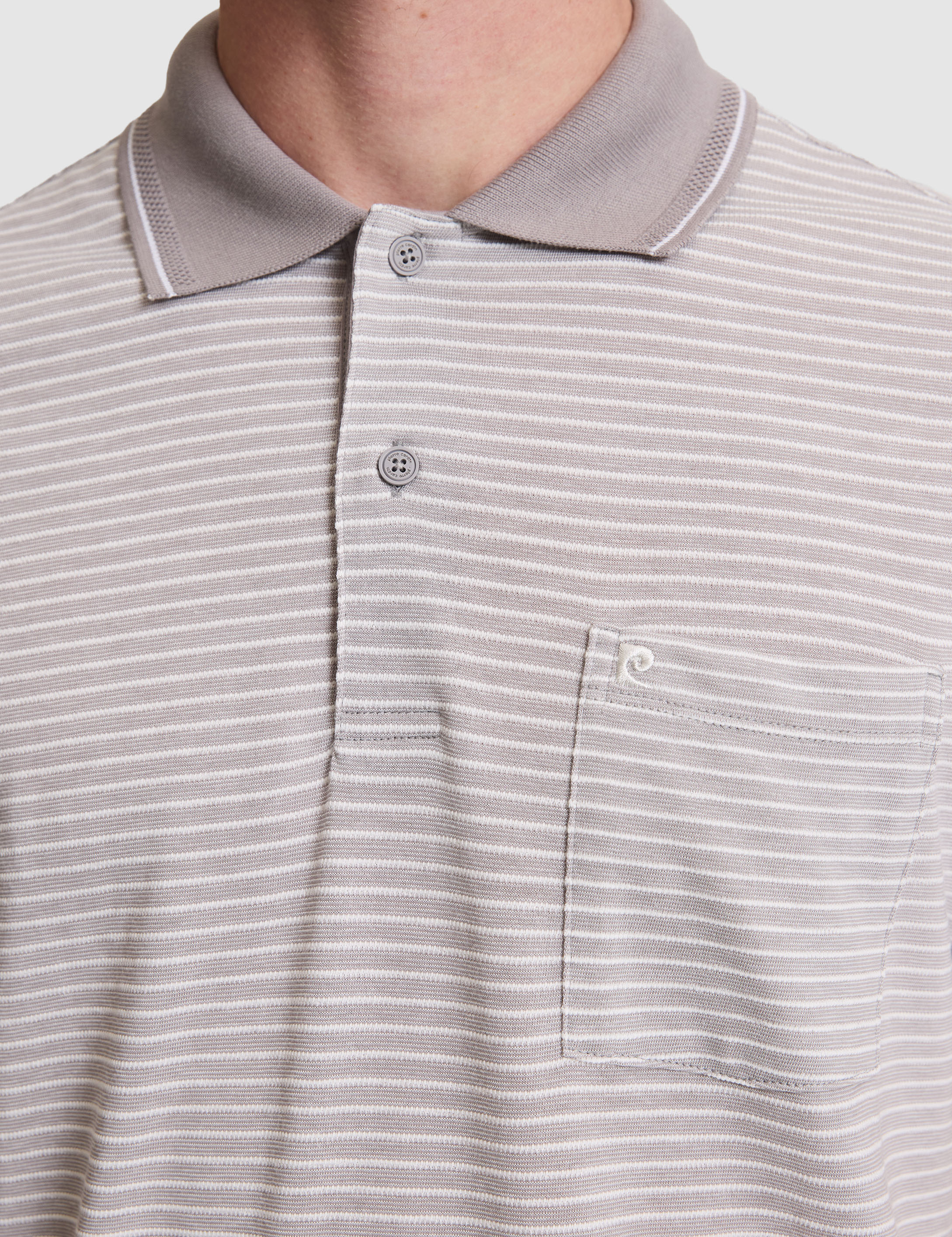 Gri Regular Fit Düğmeli Polo Yaka Tişört - 50307848019