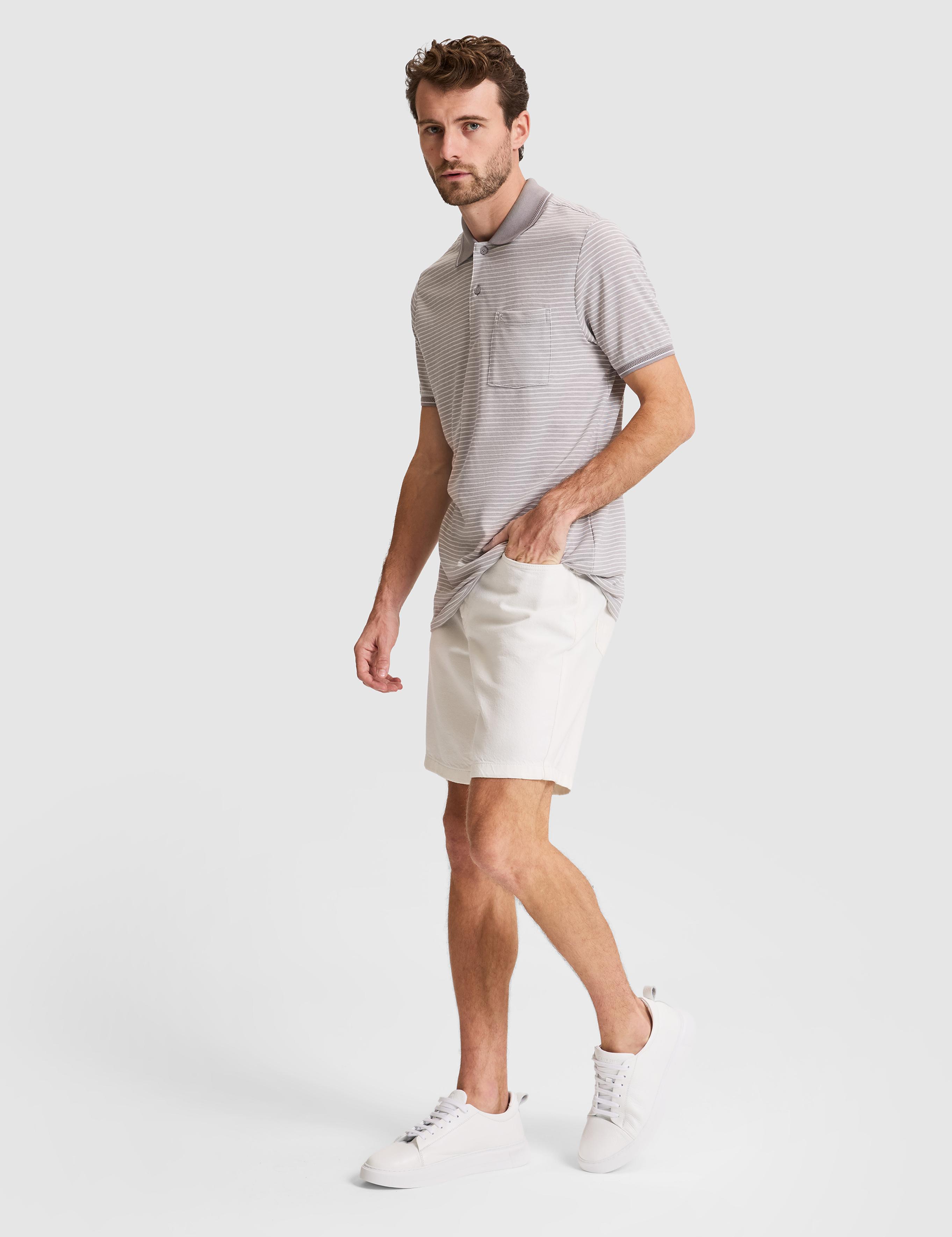 Gri Regular Fit Düğmeli Polo Yaka Tişört