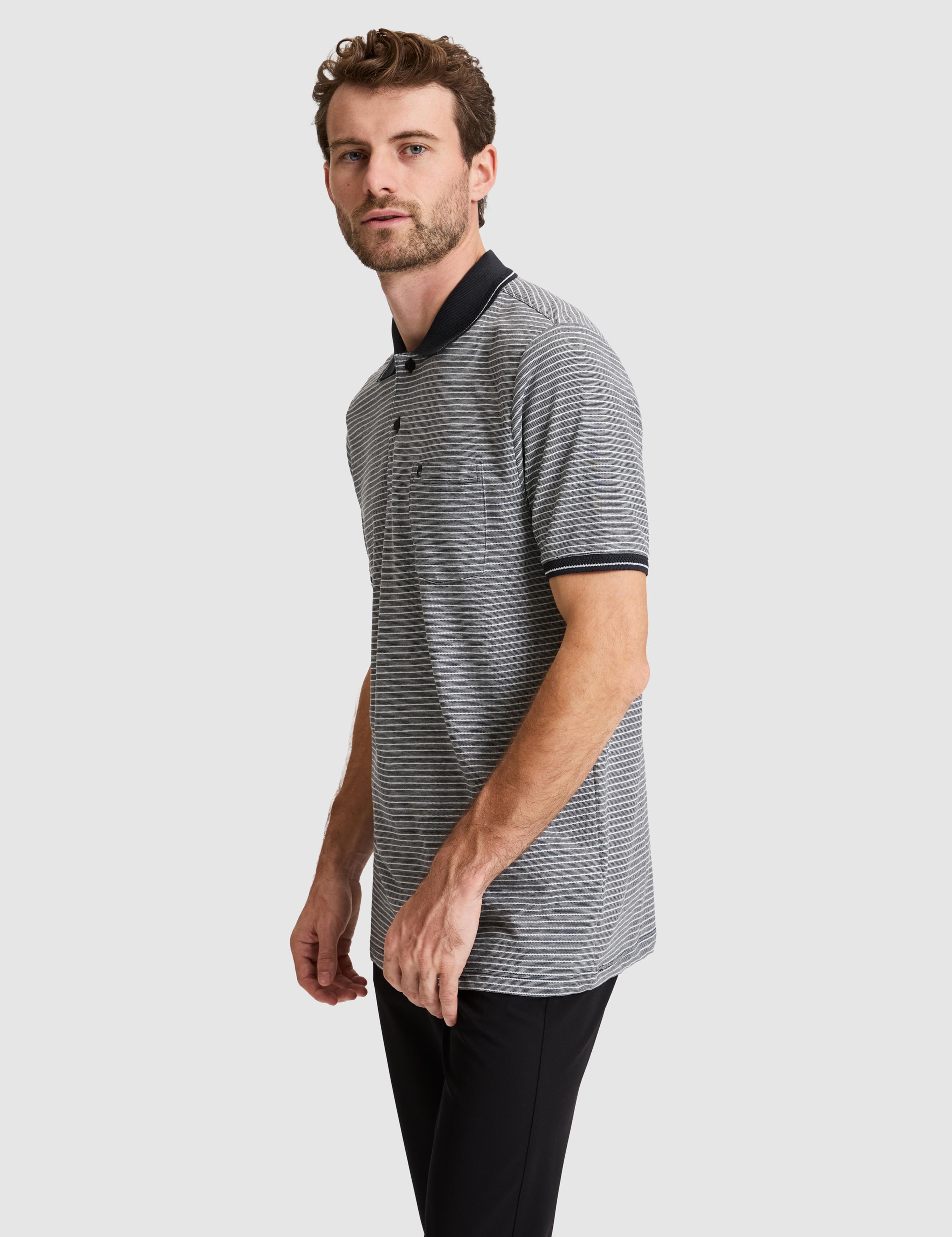 Siyah Regular Fit Düğmeli Polo Yaka Tişört