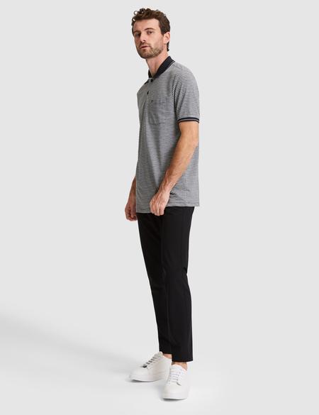 Siyah Regular Fit Düğmeli Polo Yaka Tişört - 50307848010