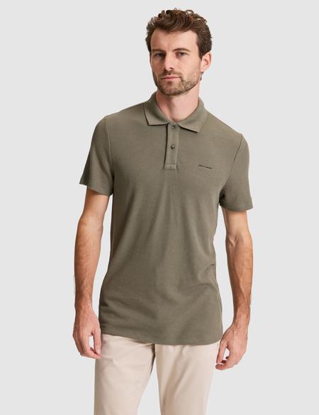 Haki Slim Fit Örme Dokulu Düğmeli Polo Yaka Tişört - 50309946019