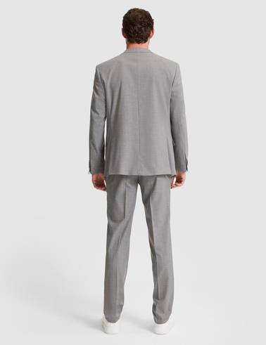 Füme Extra Slim Fit Kırlangıç Yaka Çizgili Takım Elbise
