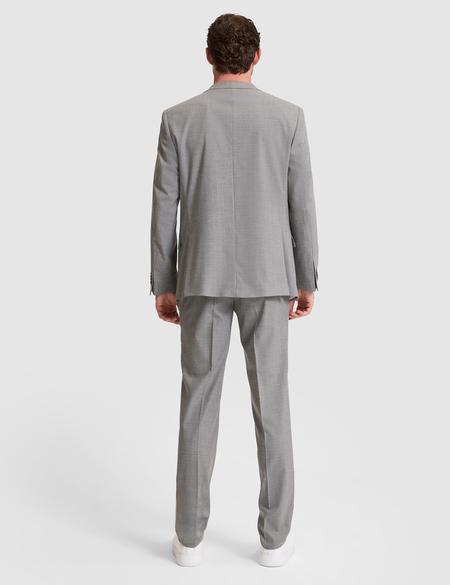 Füme Extra Slim Fit Kırlangıç Yaka Çizgili Takım Elbise - 50325234005