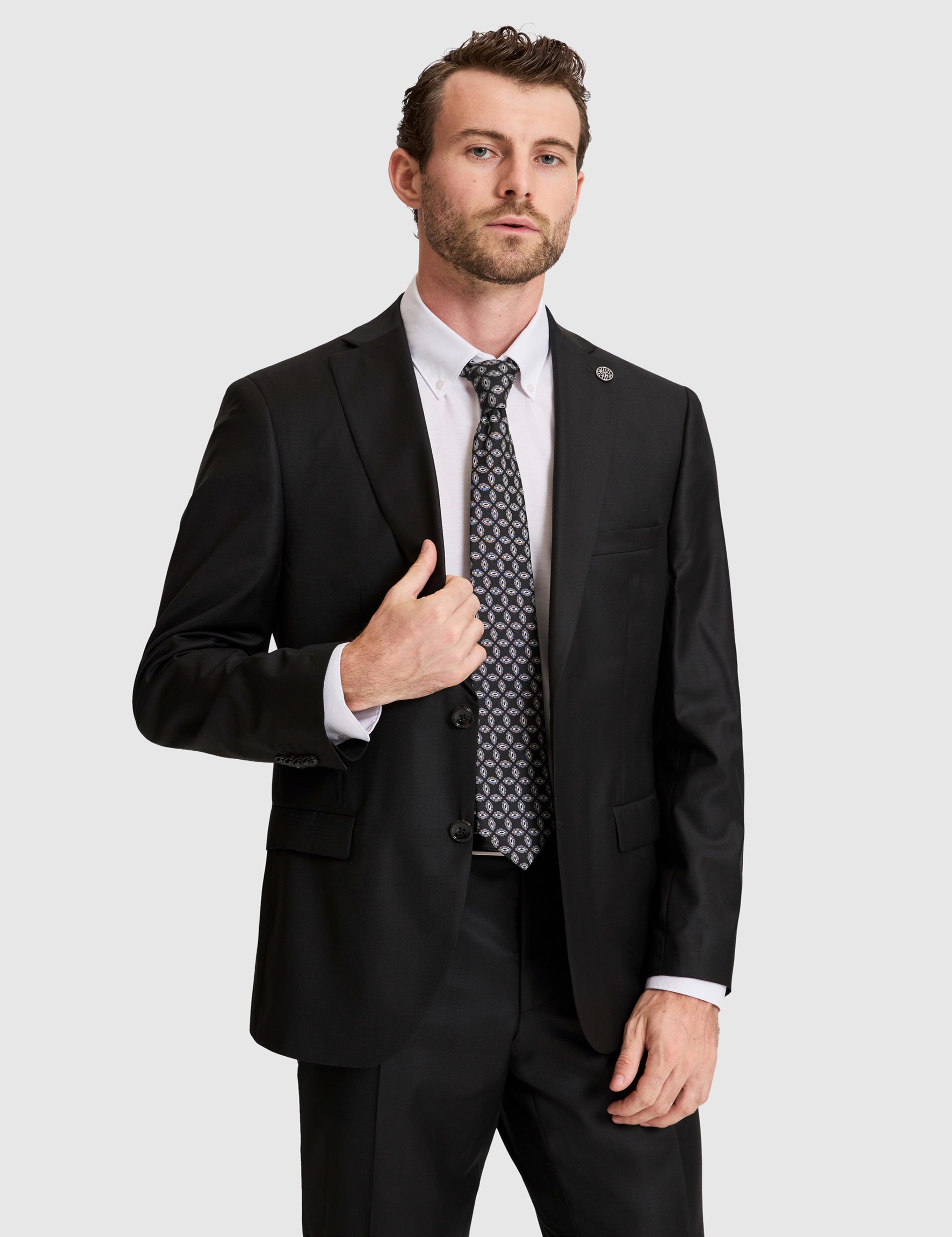 Siyah Slim Fit Takım Elbise