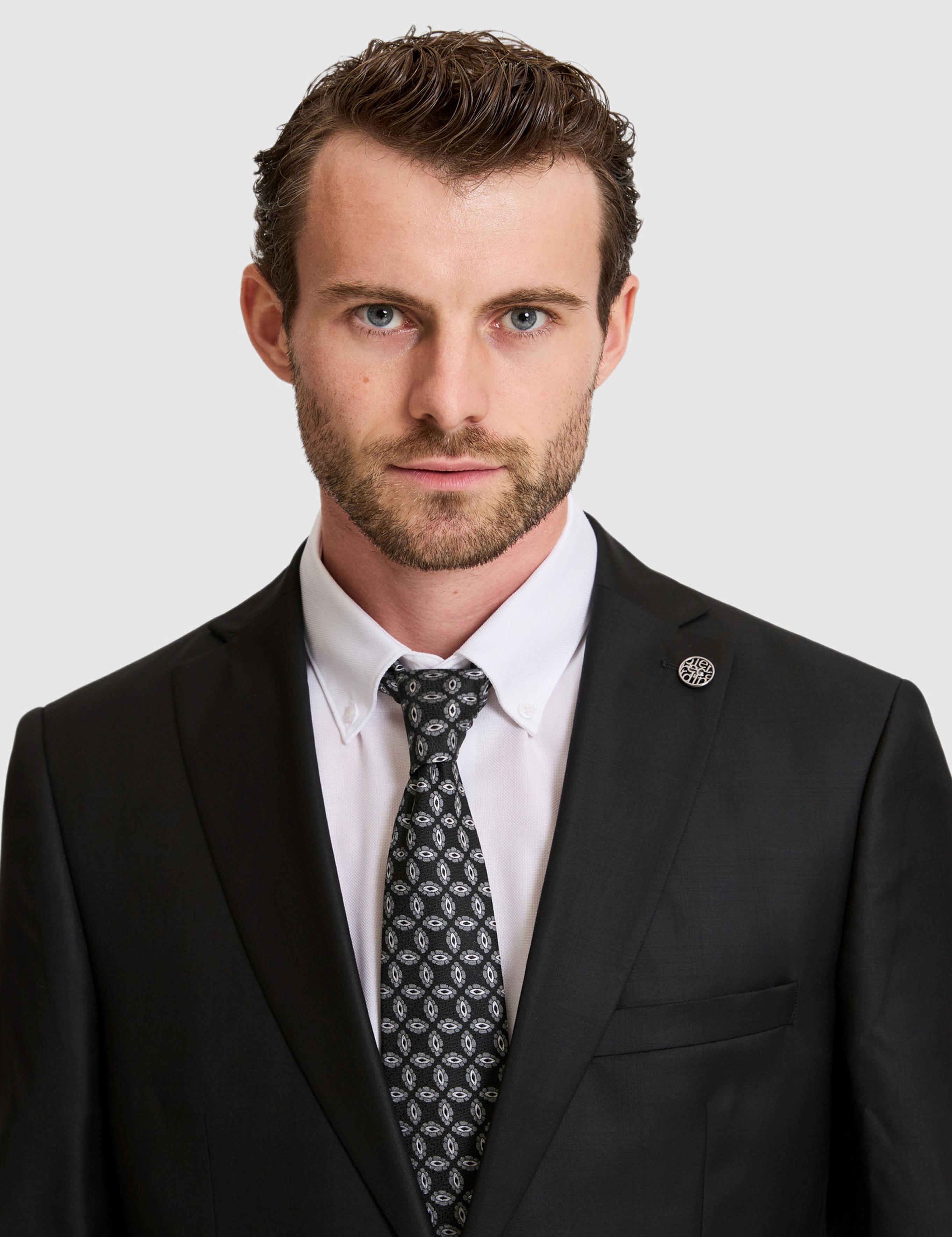 Siyah Slim Fit Takım Elbise