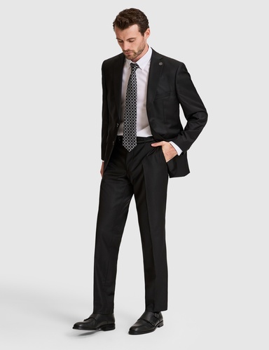 Siyah Slim Fit Takım Elbise