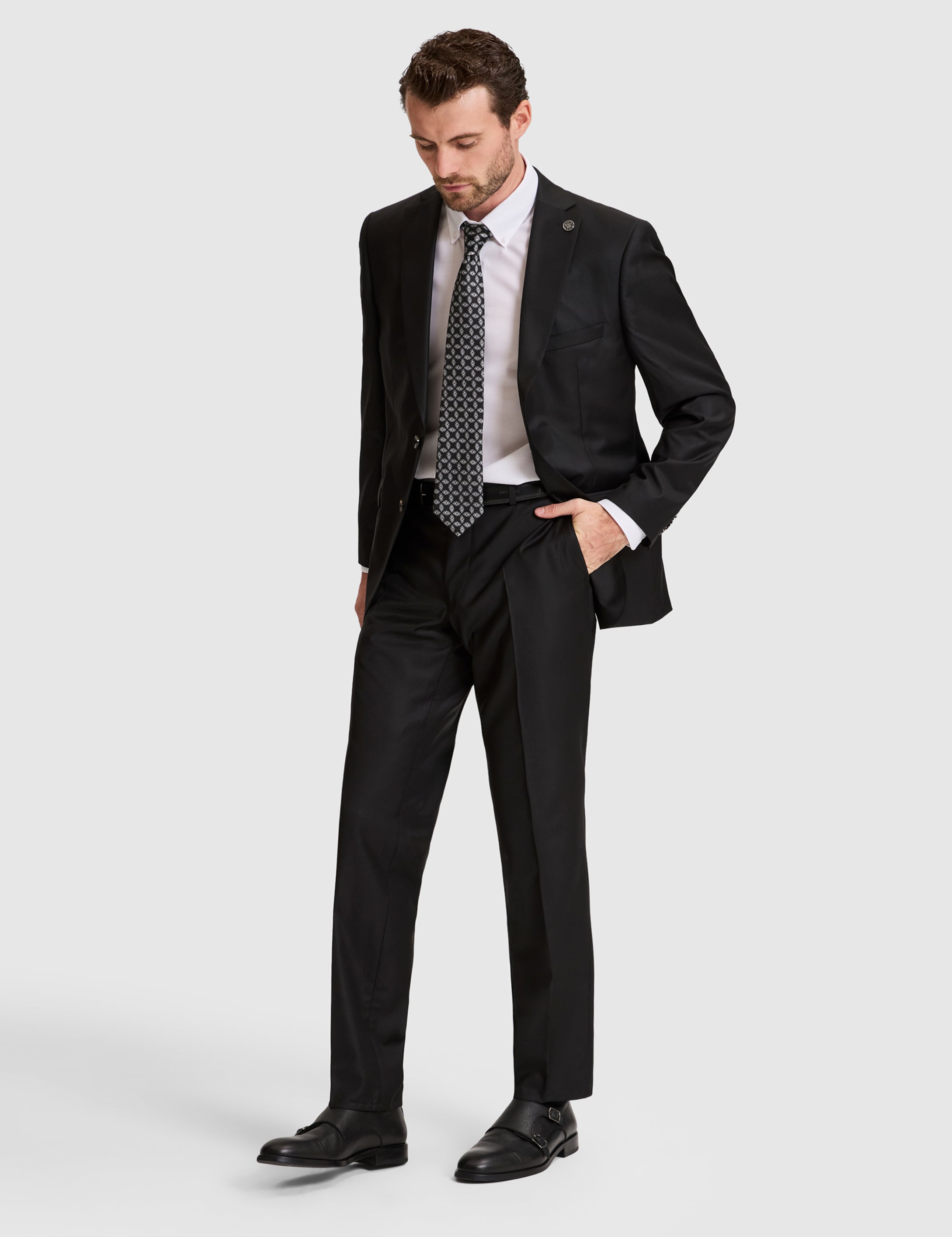 Siyah Slim Fit Takım Elbise