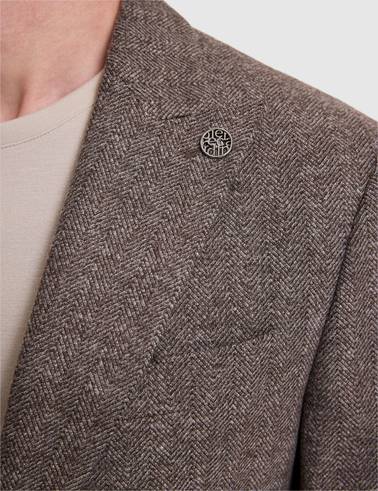 Koyu Kahverengi Slim Fit Ceket