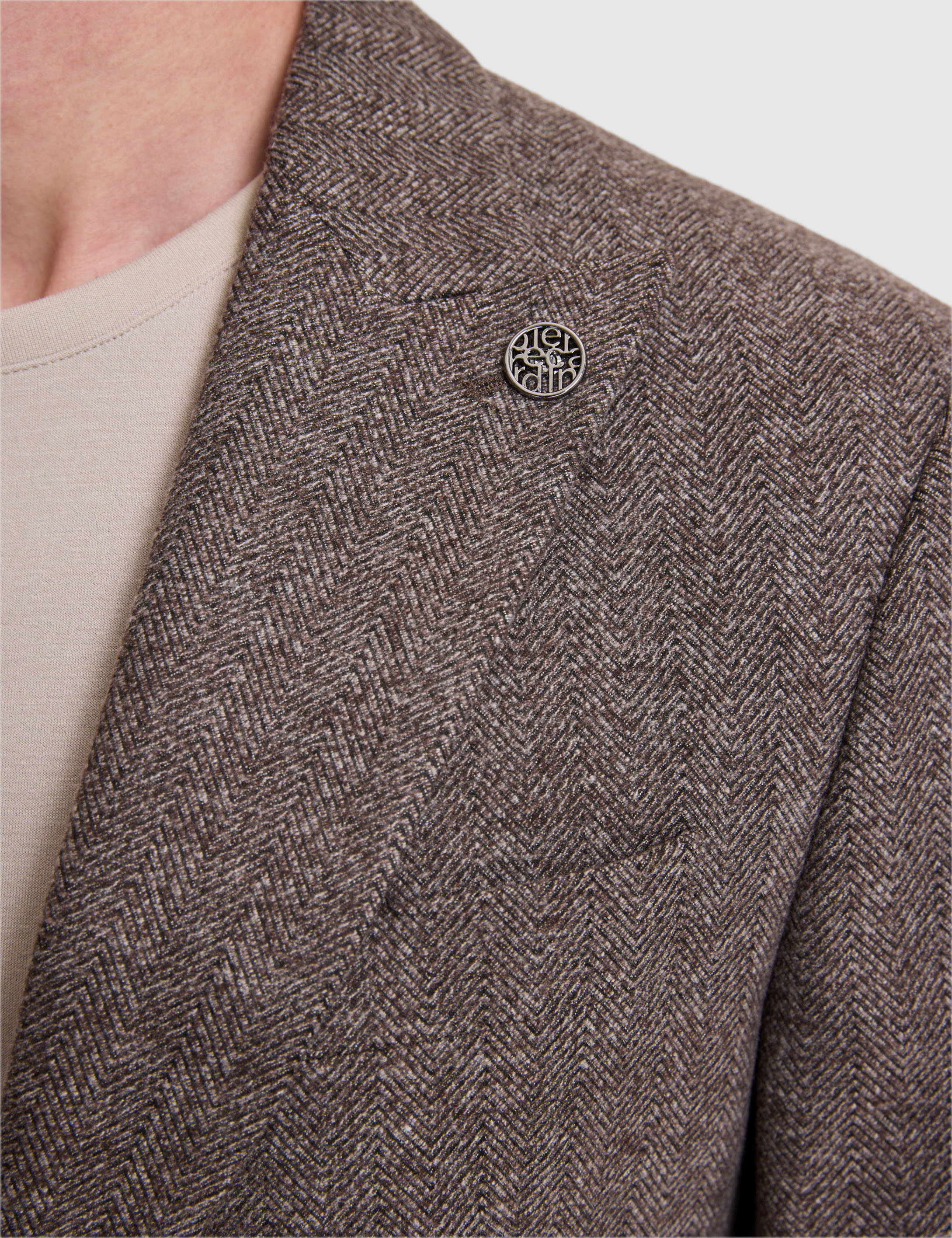 Koyu Kahverengi Slim Fit Ceket - 50329933086