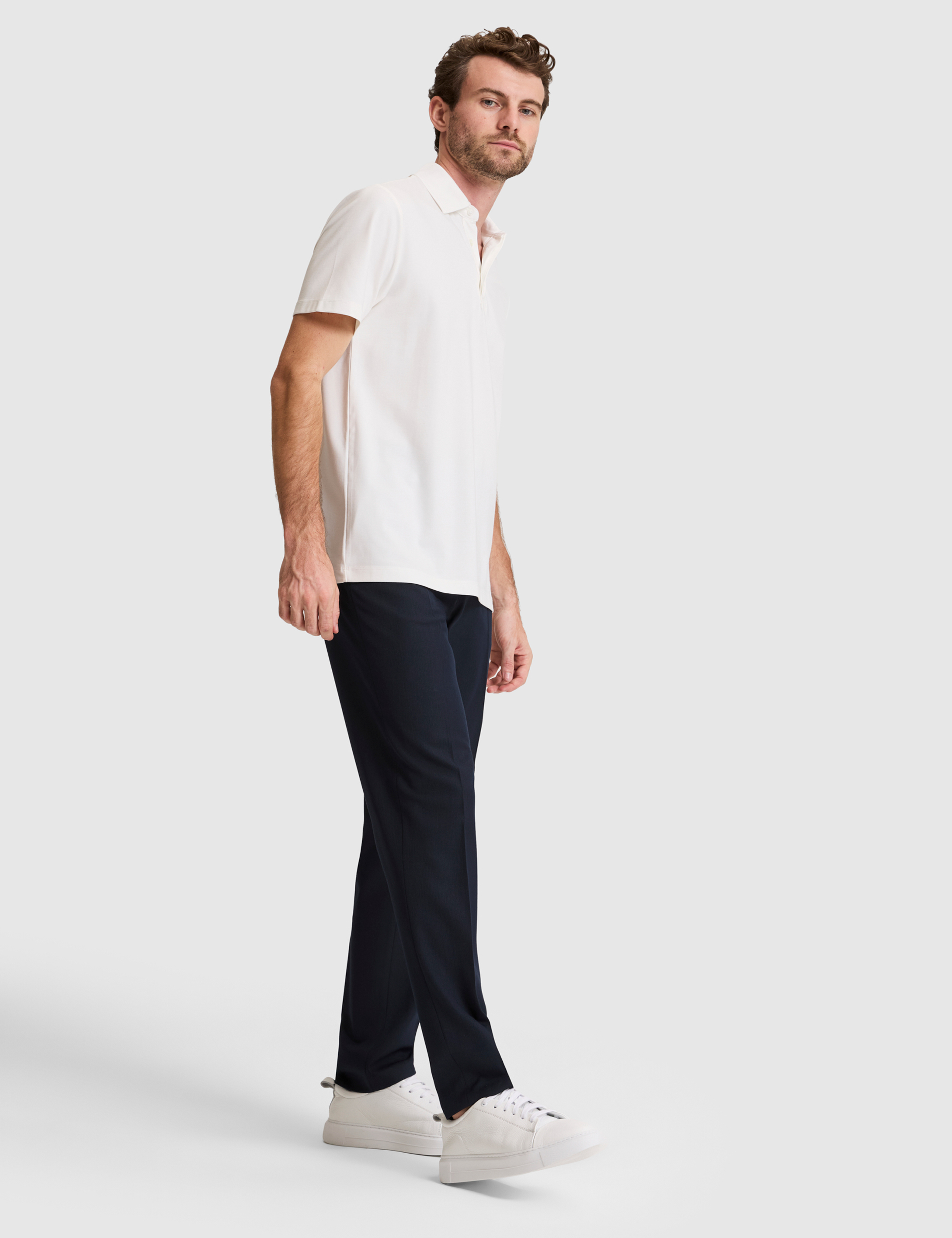 Lacivert SLIM TAILORED Kumaş Pantolon - Image 3
