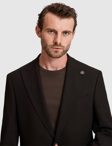 Kahverengi Slim Fit Takım Elbise