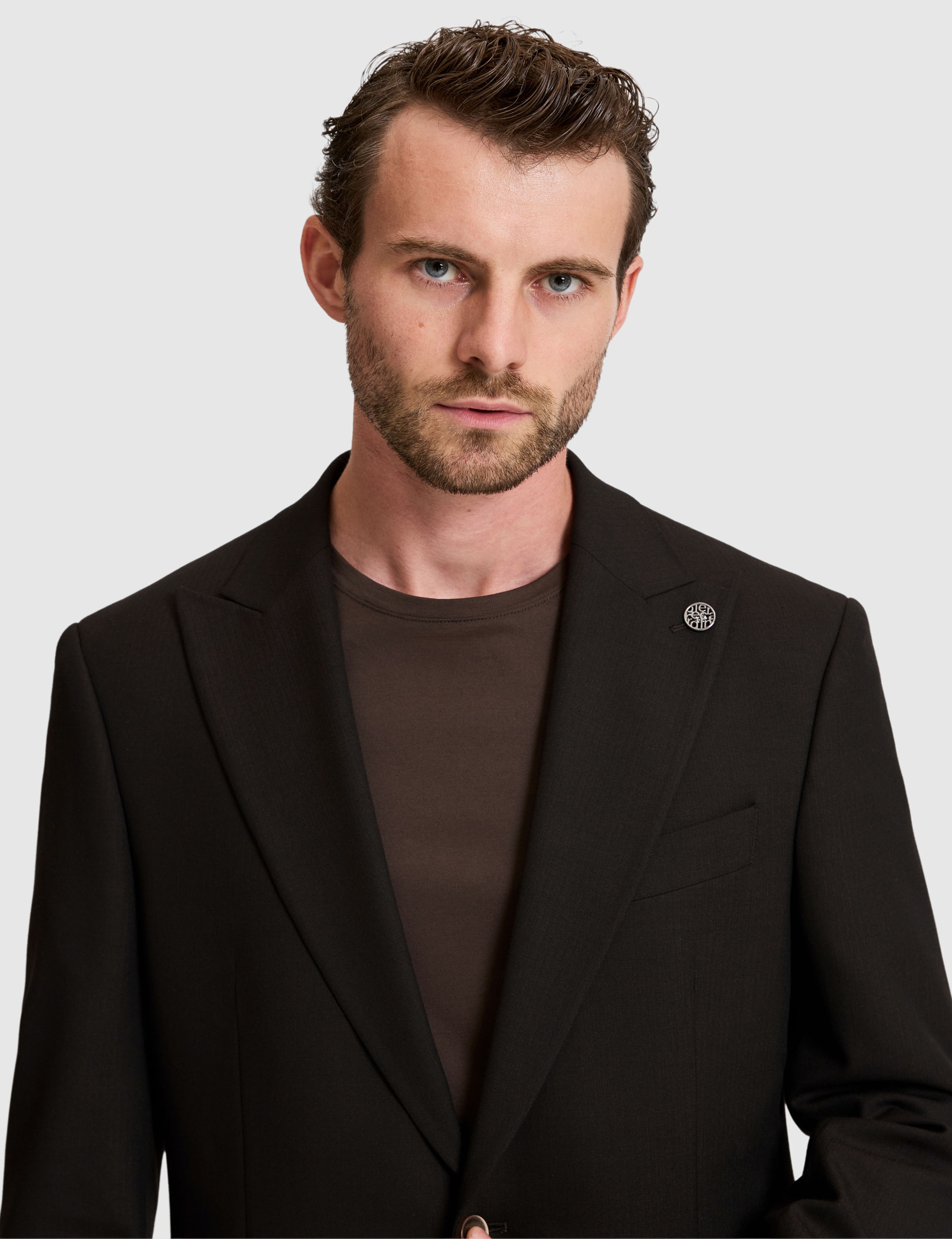 Kahverengi Slim Fit Takım Elbise