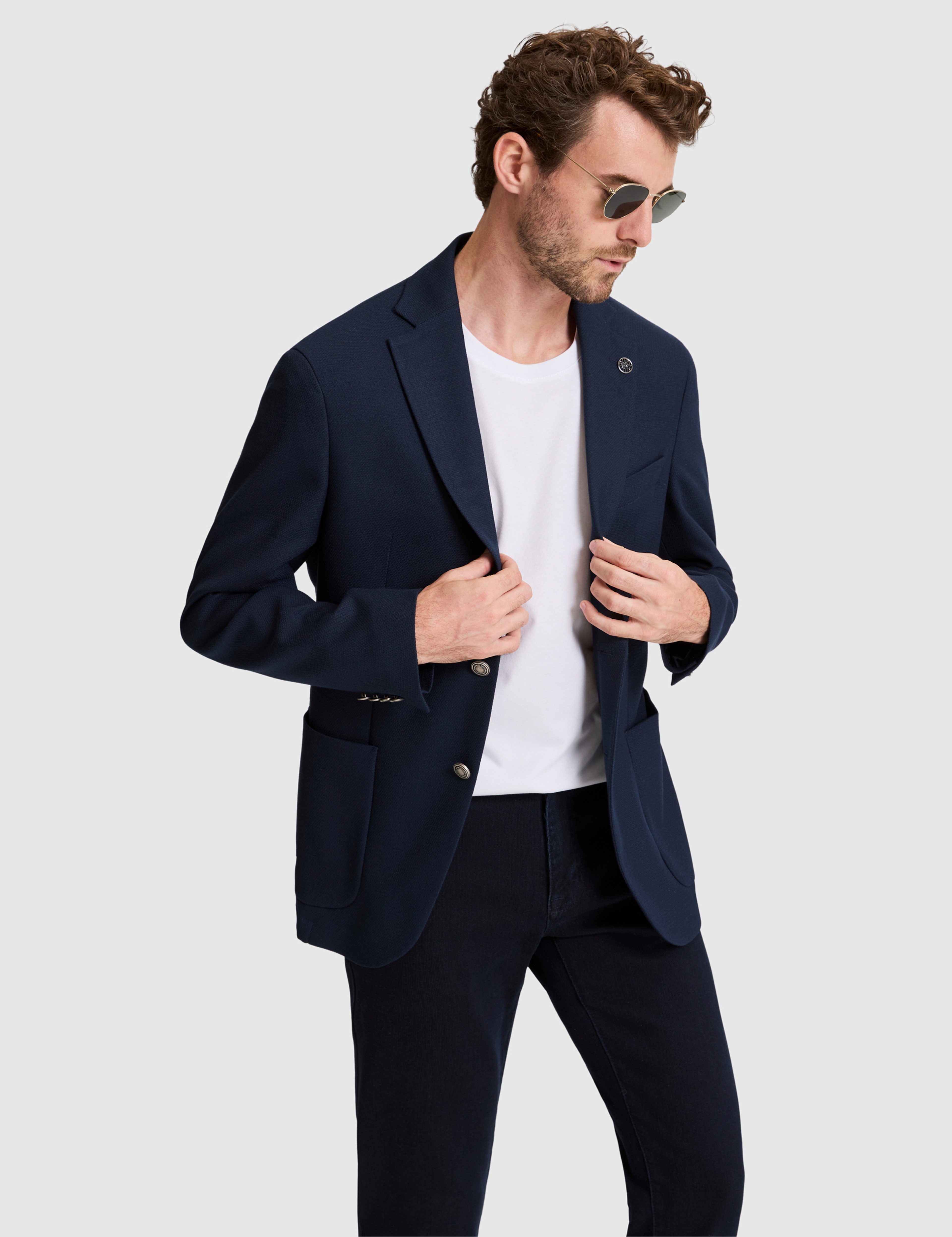 Lacivert SLIM TAILORED Ceket - Image 4