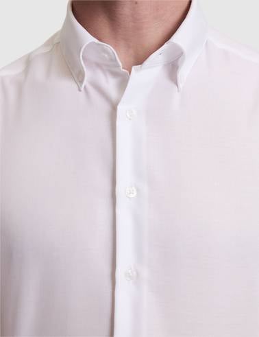 Beyaz Slim Fit Uzun Kollu Basic Gömlek