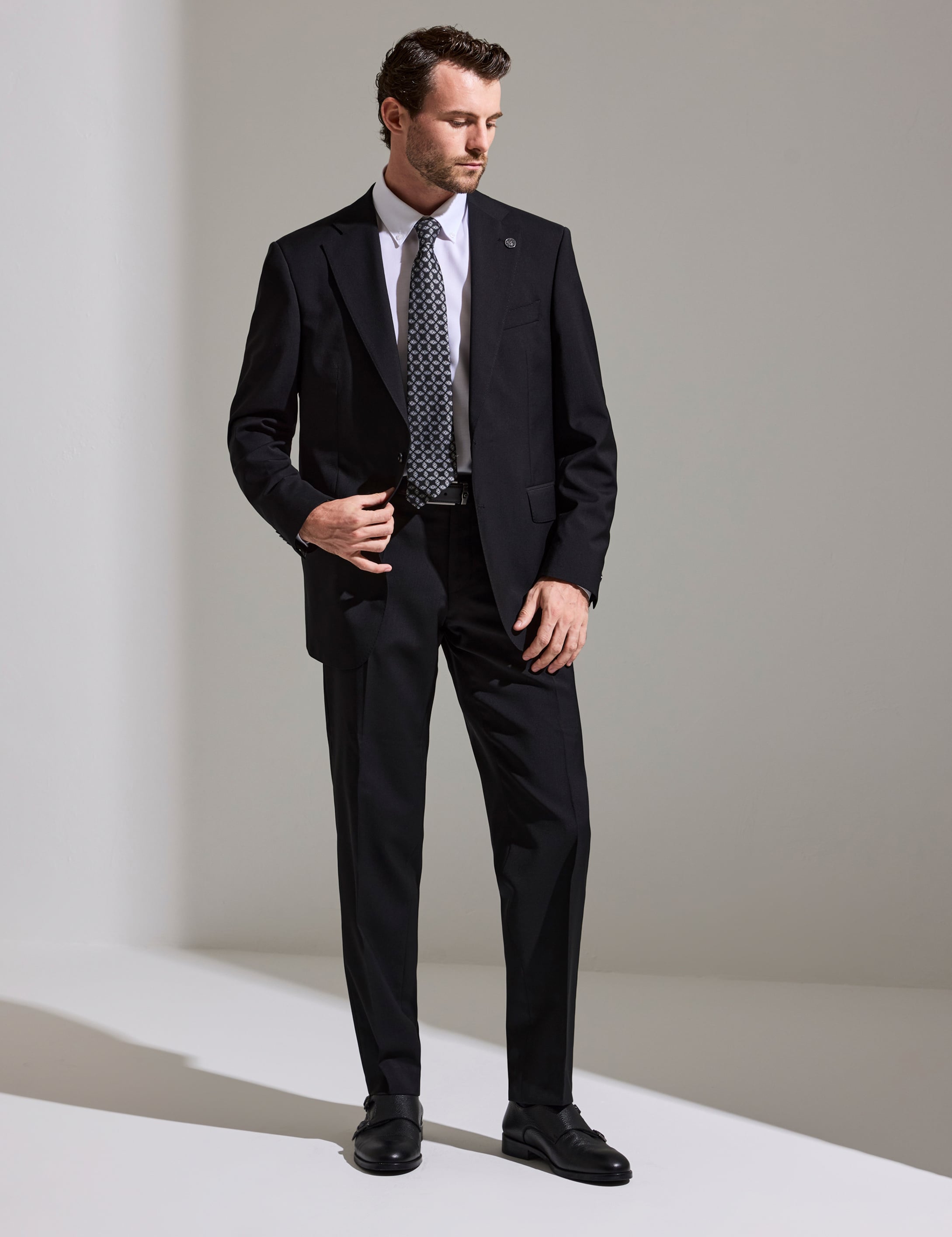 Siyah Slim Fit Takım Elbise