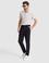 Lacivert Tappered Fit Esnek Bel Pantolon