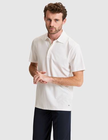 Ekru Regular Fit Düğmeli Polo Yaka Tişört