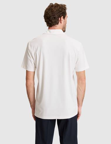 Ekru Regular Fit Düğmeli Polo Yaka Tişört