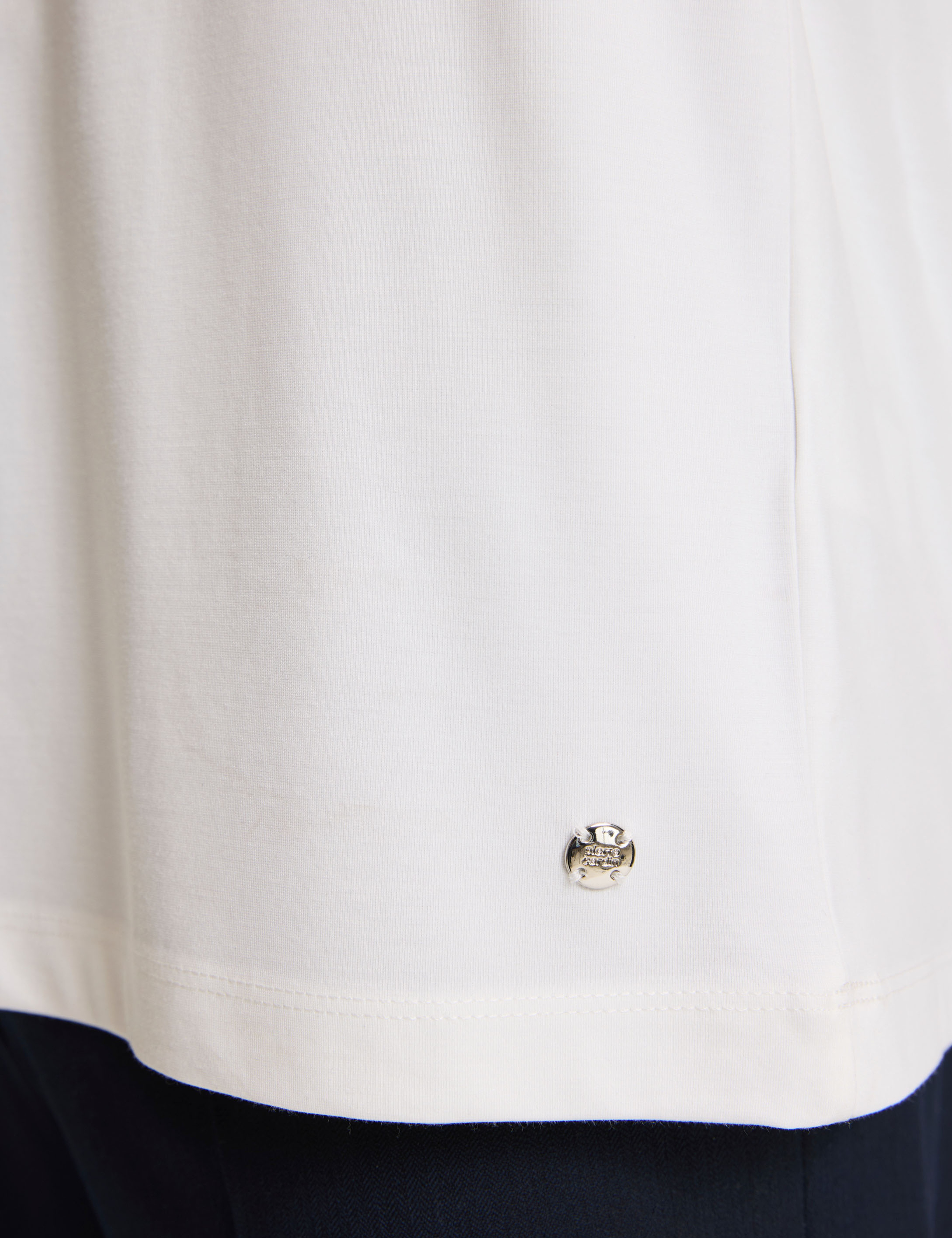 Ekru Regular Fit Düğmeli Polo Yaka Tişört - Image 6
