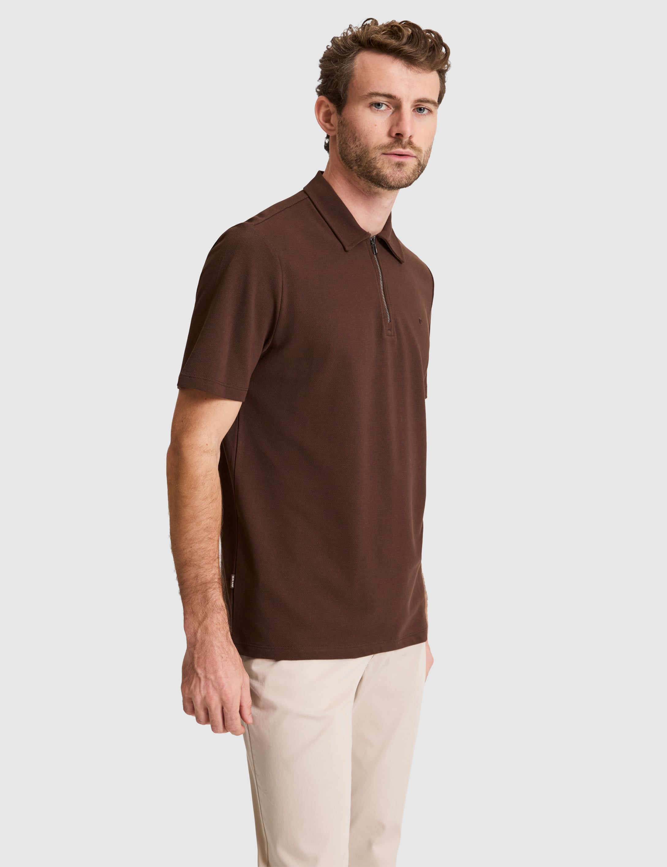 Kahverengi Regular Fit Tişört - Image 3