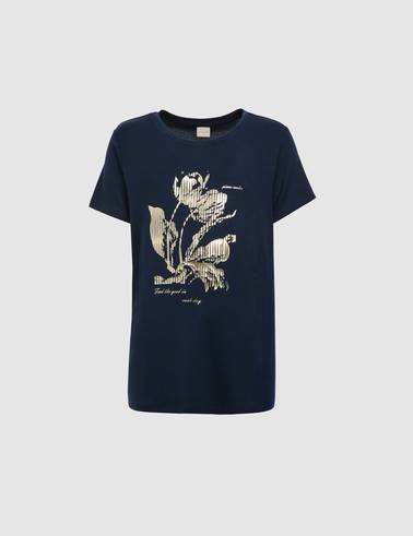 Lacivert Comfort Fit Tişört