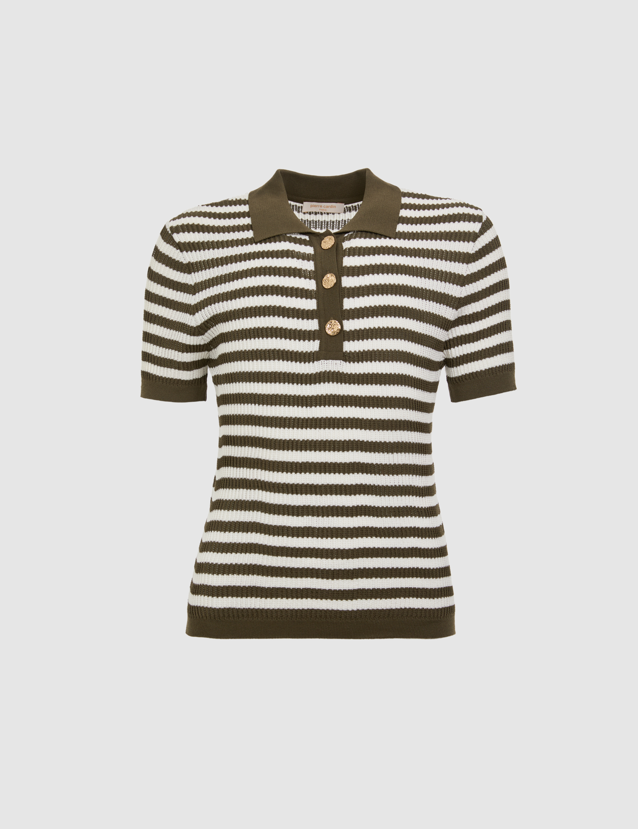 Haki Slim Fit Polo Yaka Tişört - 50324128012