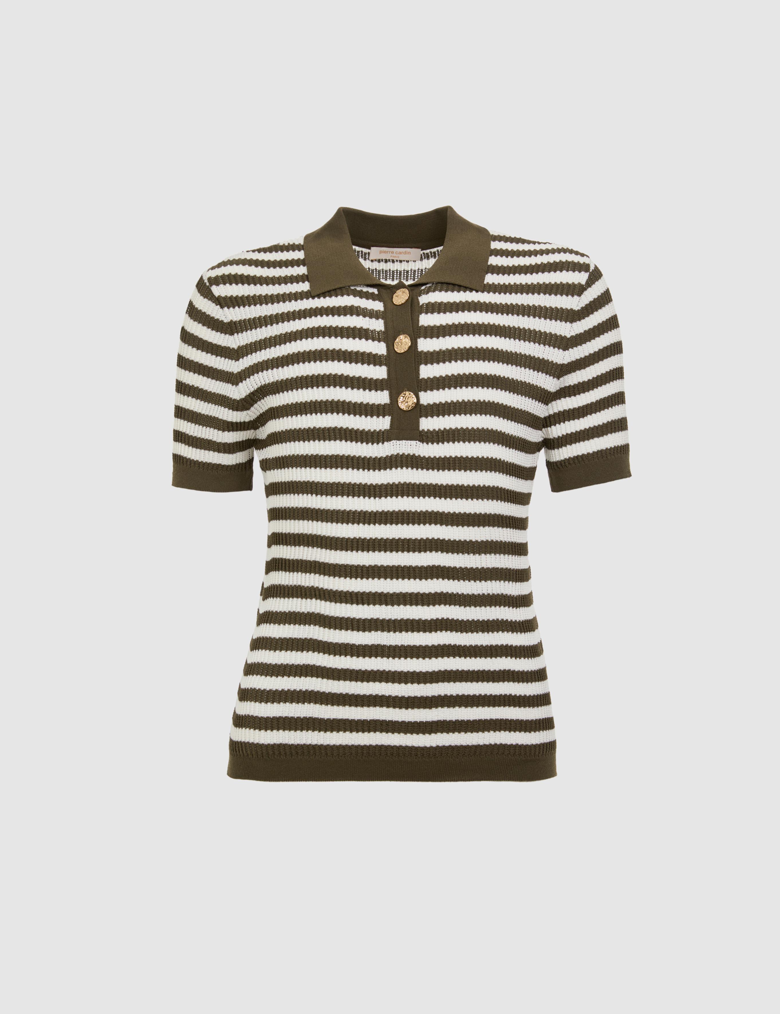 Haki Slim Fit Polo Yaka Tişört