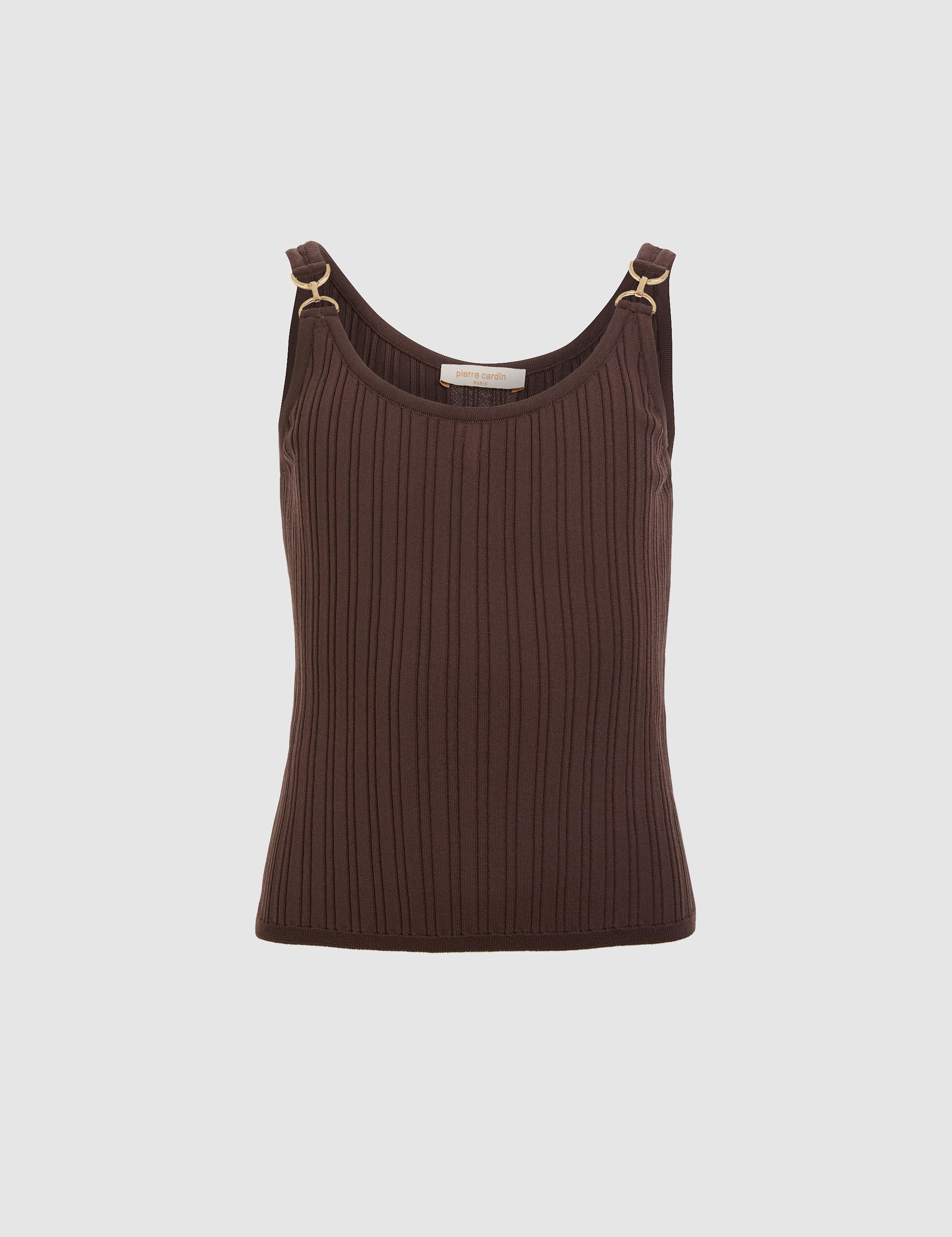 Kahverengi Extra Slim Fit Triko Tişört