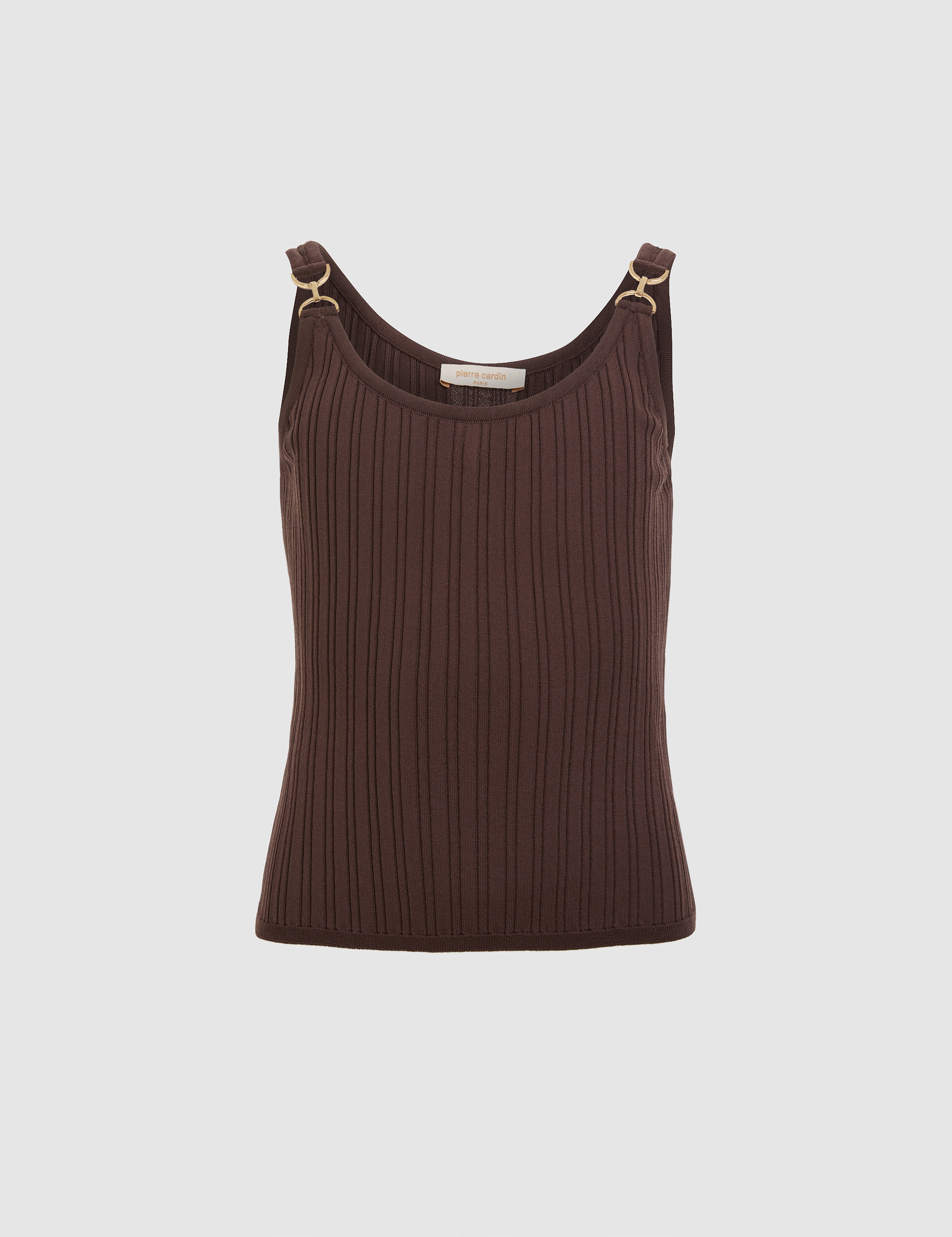 Kahverengi Extra Slim Fit Triko Tişört - Image 7