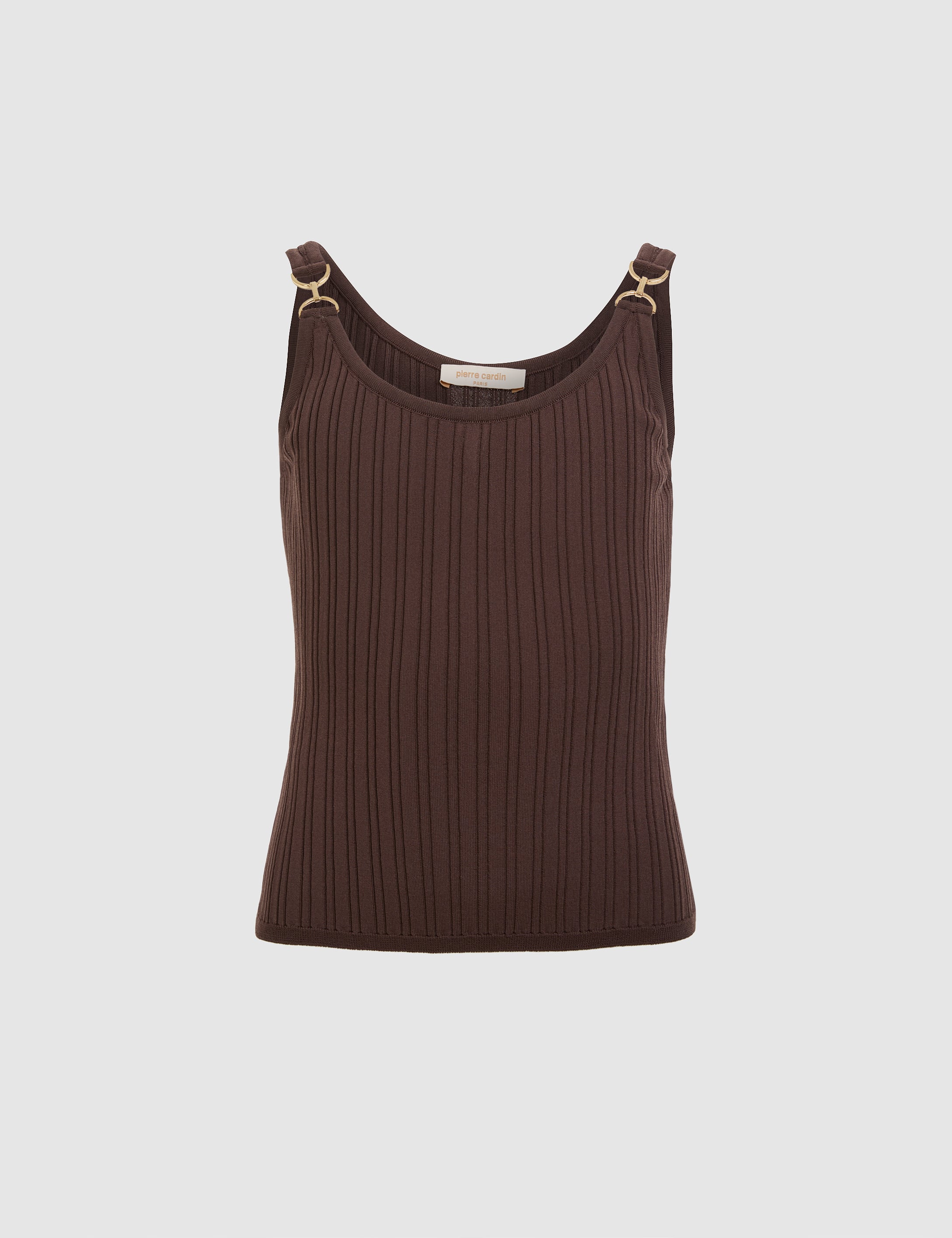 Kahverengi Extra Slim Fit Triko Tişört - 50322028034