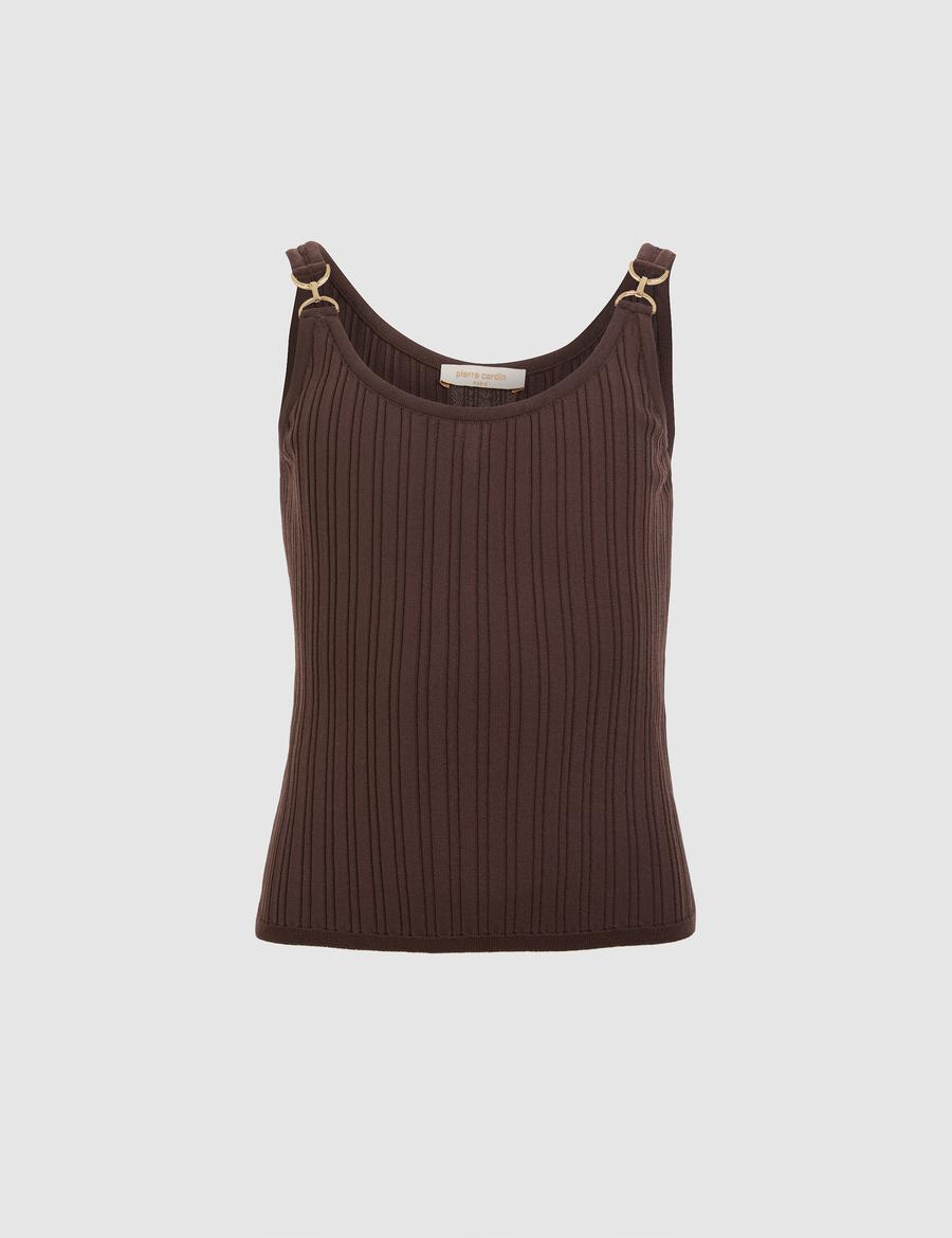 Kahverengi Extra Slim Fit Triko Tişört