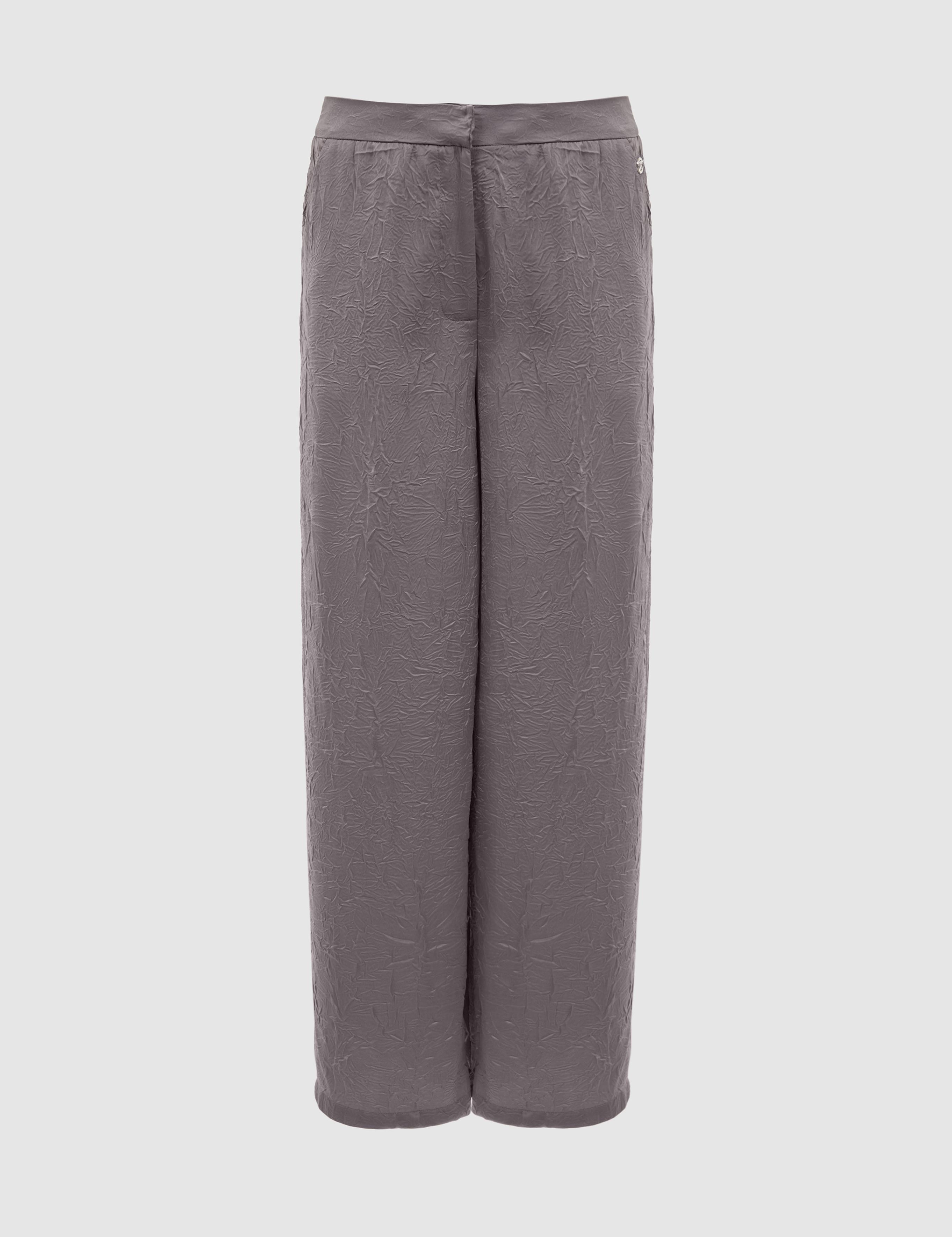 Açık Gri Loose Fit Kanvas Pantolon