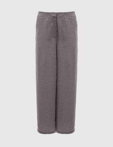 Açık Gri Loose Fit Kanvas Pantolon