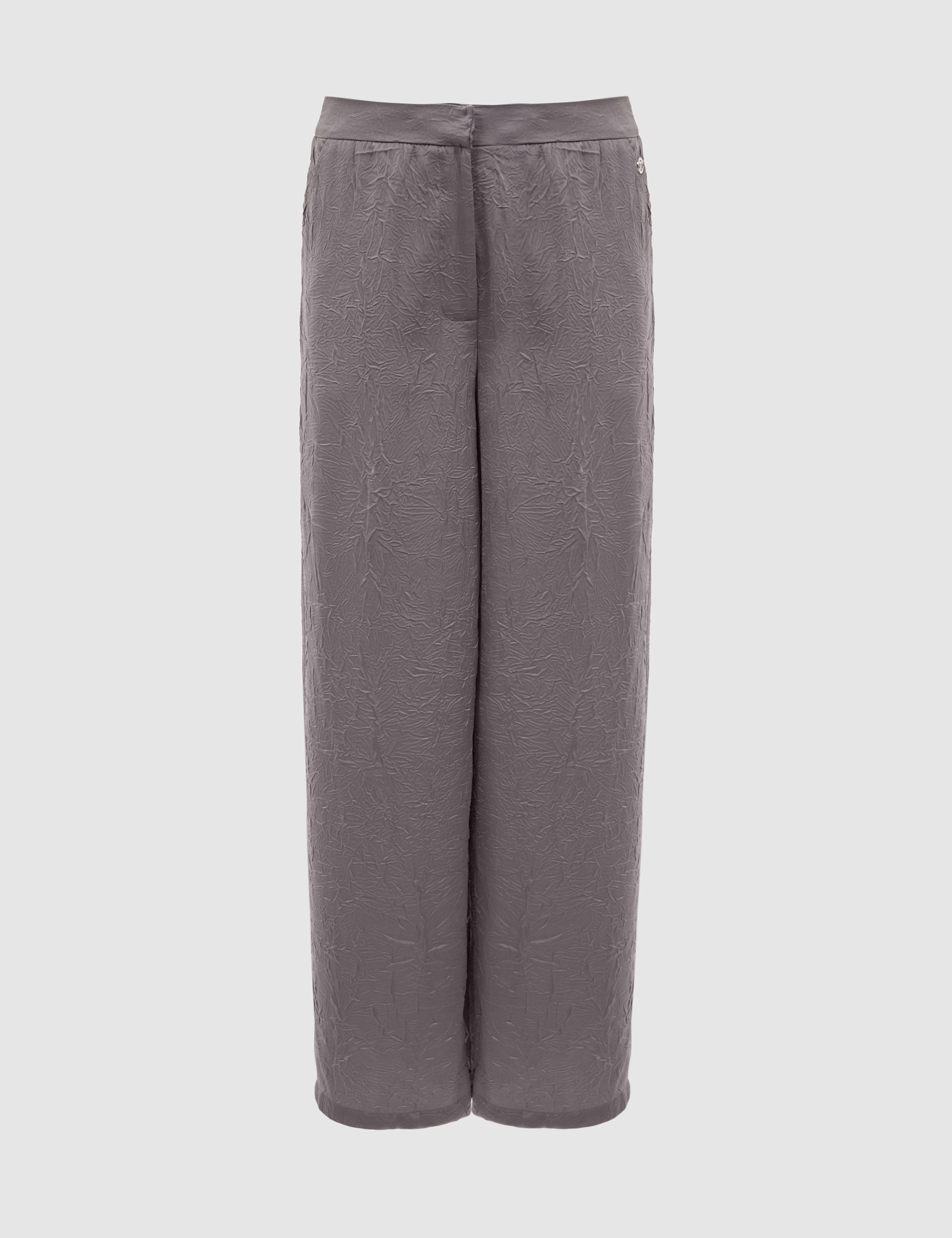 Açık Gri Loose Fit Kanvas Pantolon