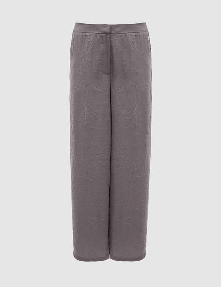Açık Gri Loose Fit Kanvas Pantolon - 50321290014
