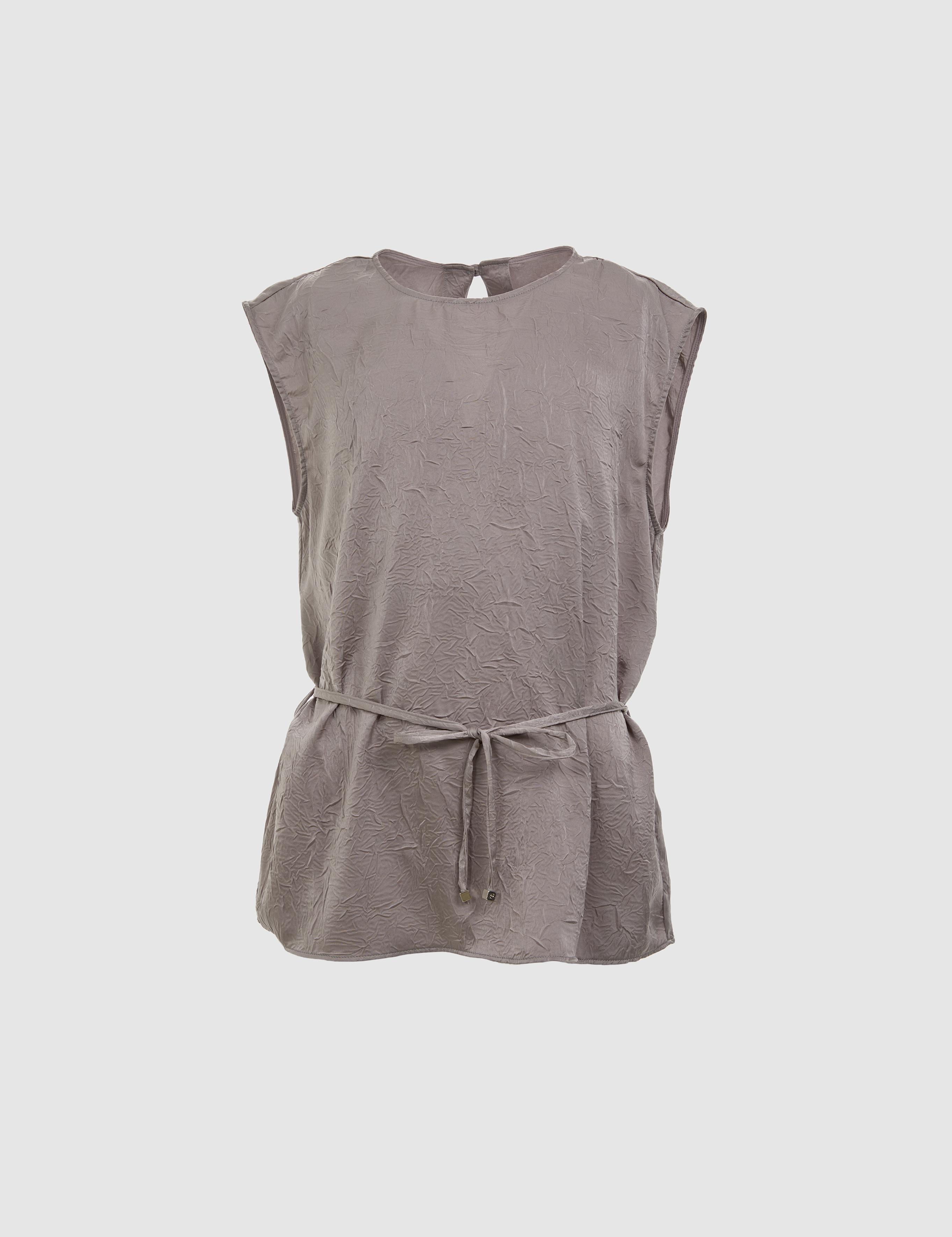 Açık Gri Regular Fit Bluz