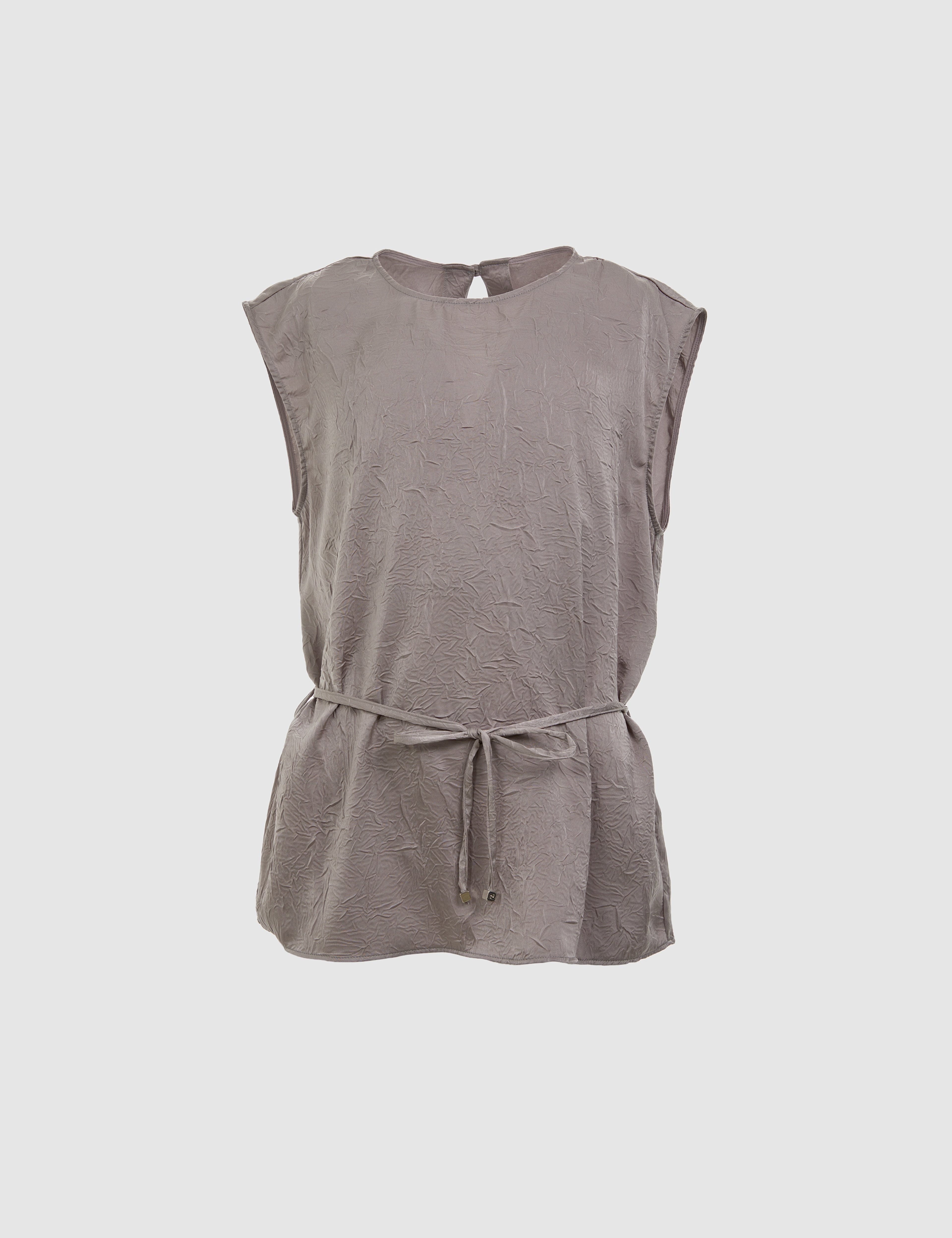 Açık Gri Regular Fit Bluz