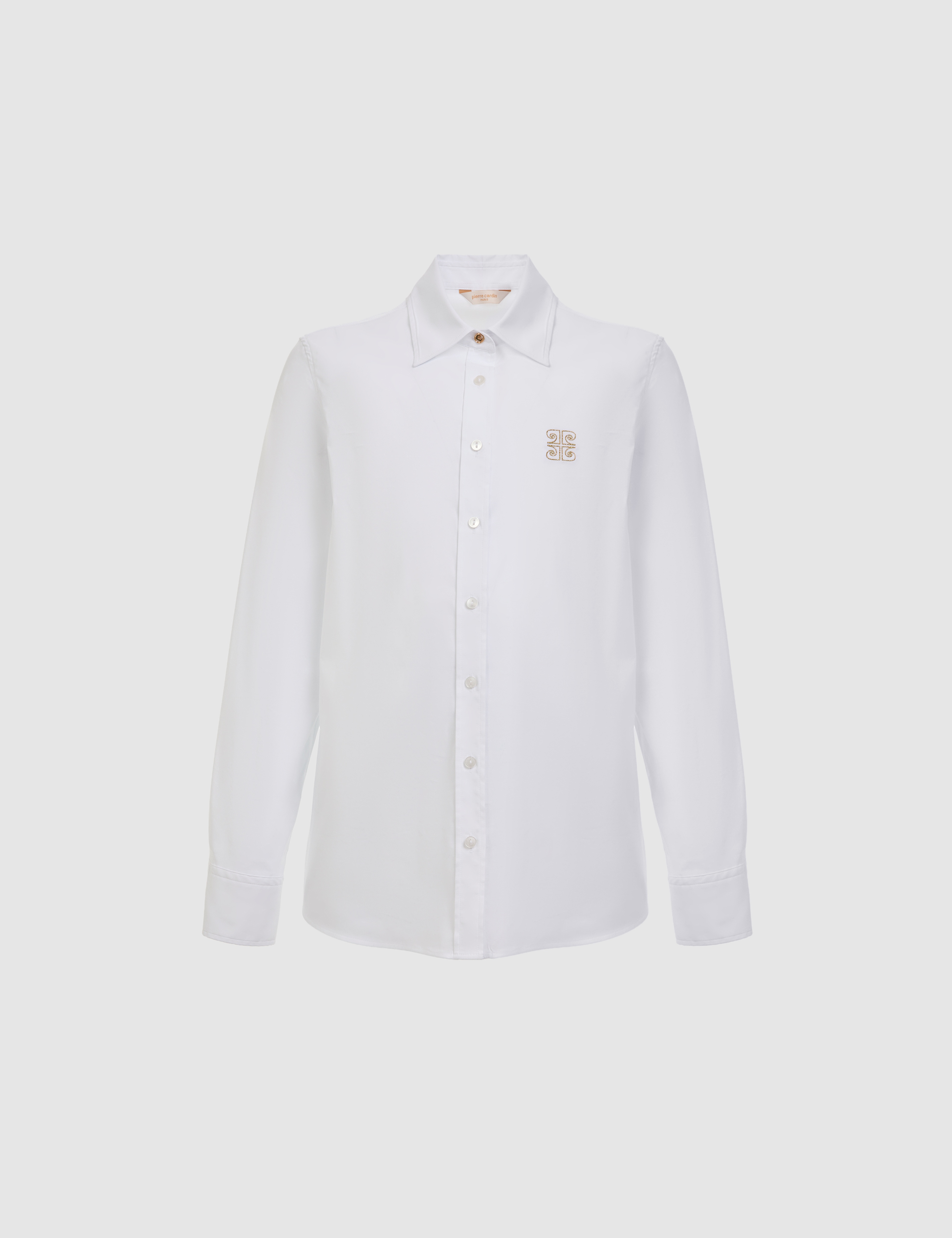 Beyaz Regular Fit Uzun Kollu Gömlek - Image 7