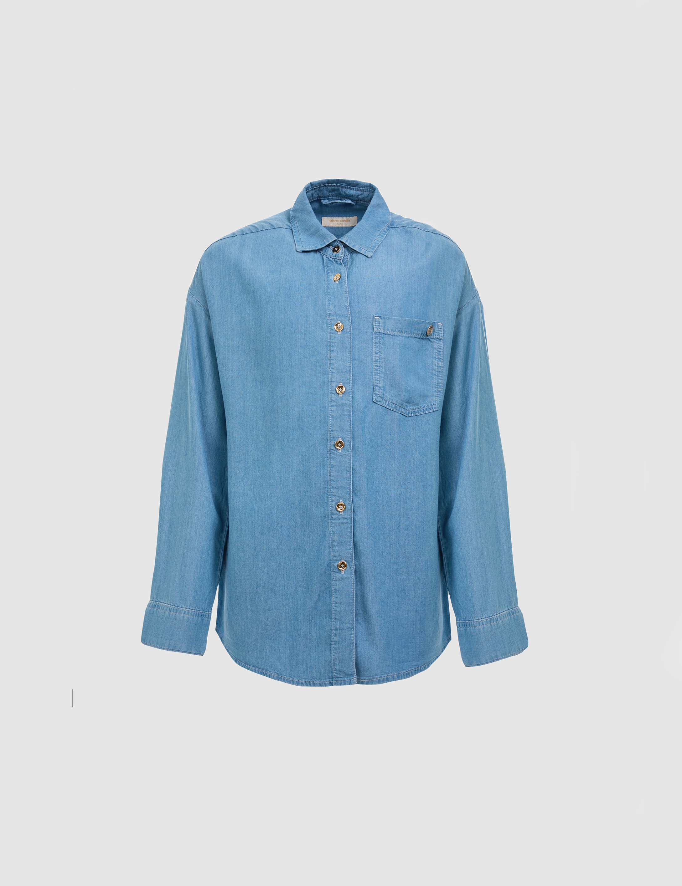 Açık Mavi Comfort Fit Jean Gömlek - 50321141005