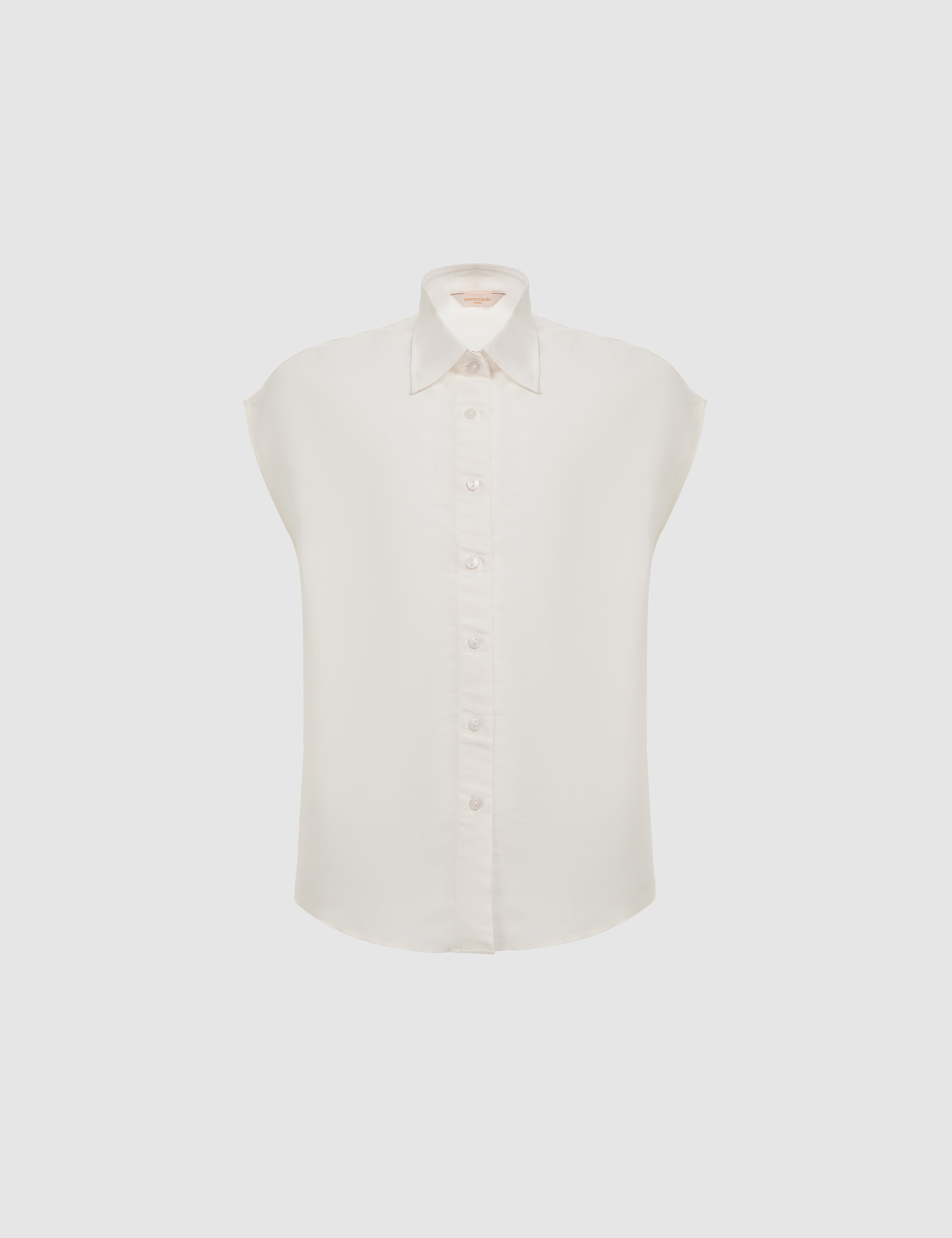 Beyaz Comfort Fit Kısa Kollu Gömlek - Image 7
