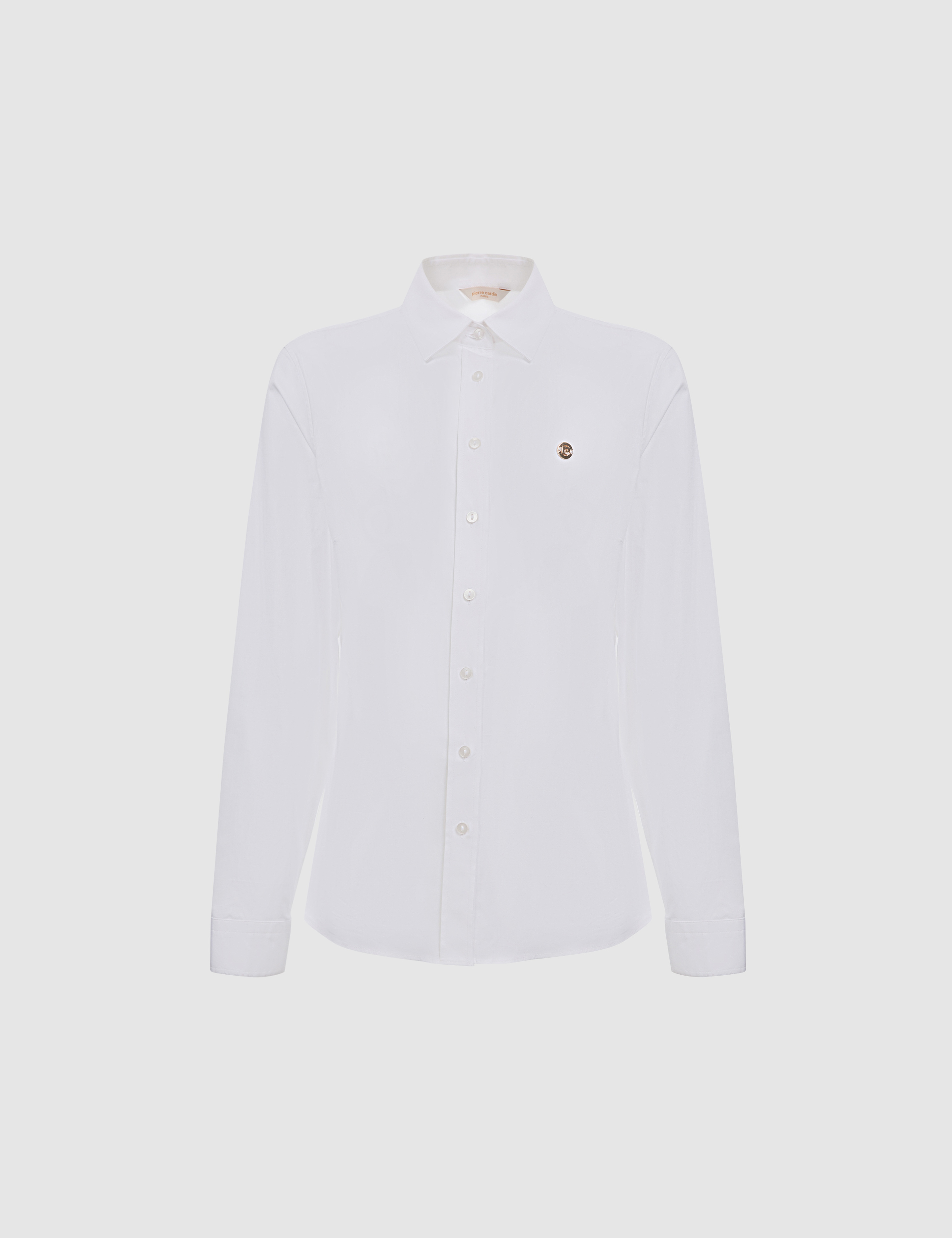 Beyaz Slim Fit Pamuklu Basic Gömlek