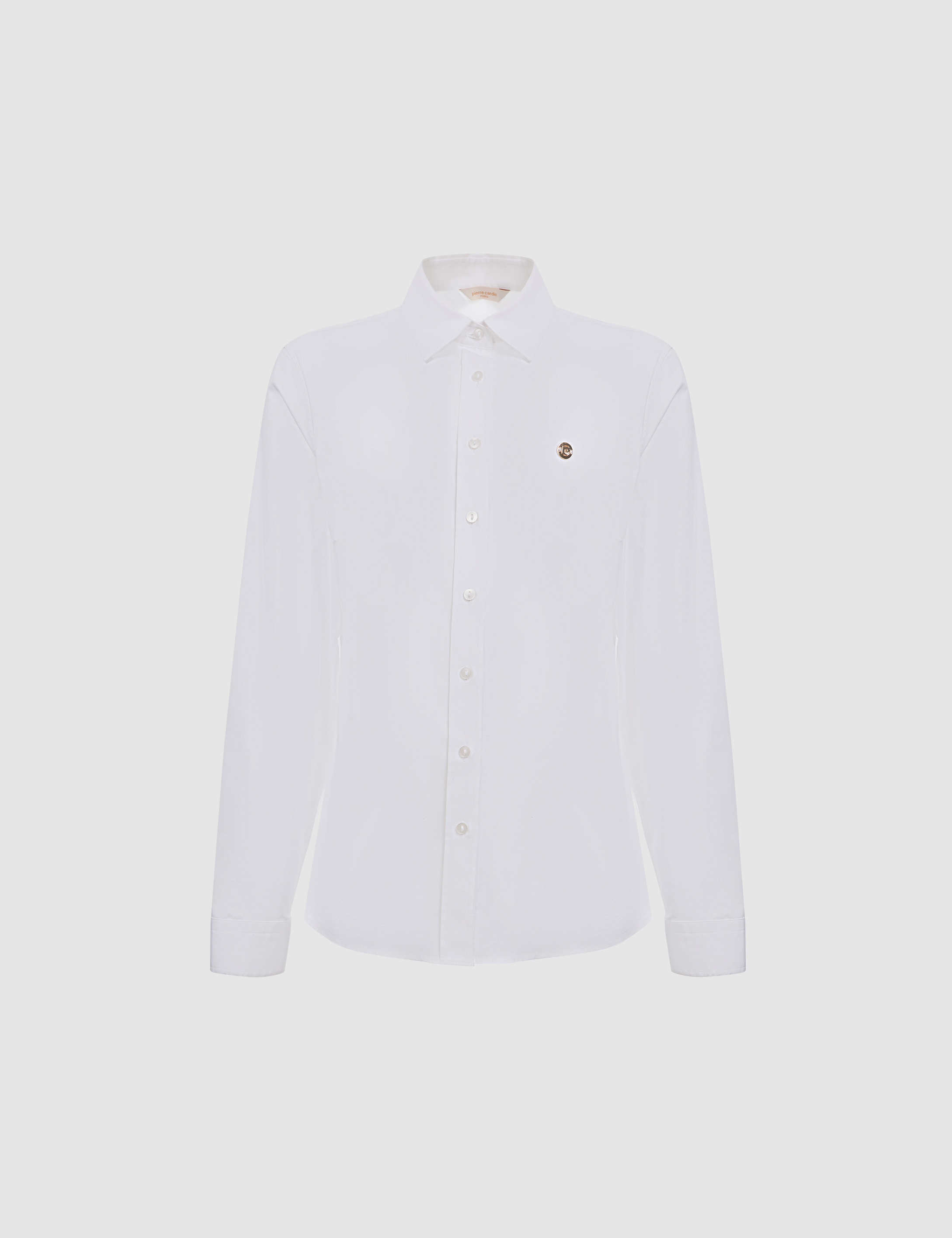 Beyaz Slim Fit Pamuklu Basic Gömlek - 50328627015