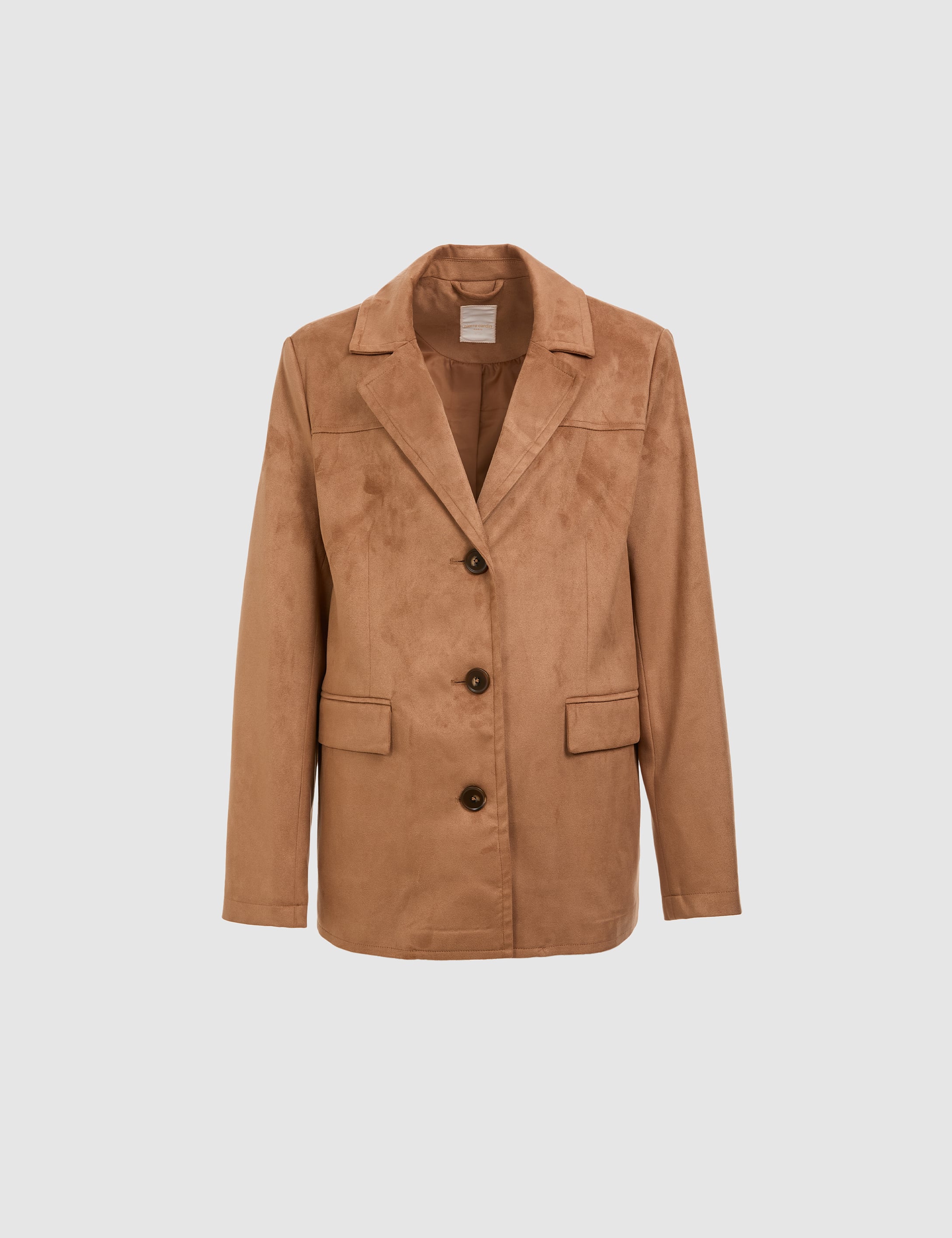 Camel Regular Fit Süet Ceket