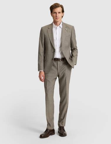 Açık Kahverengi Slim Fit Takım Elbise