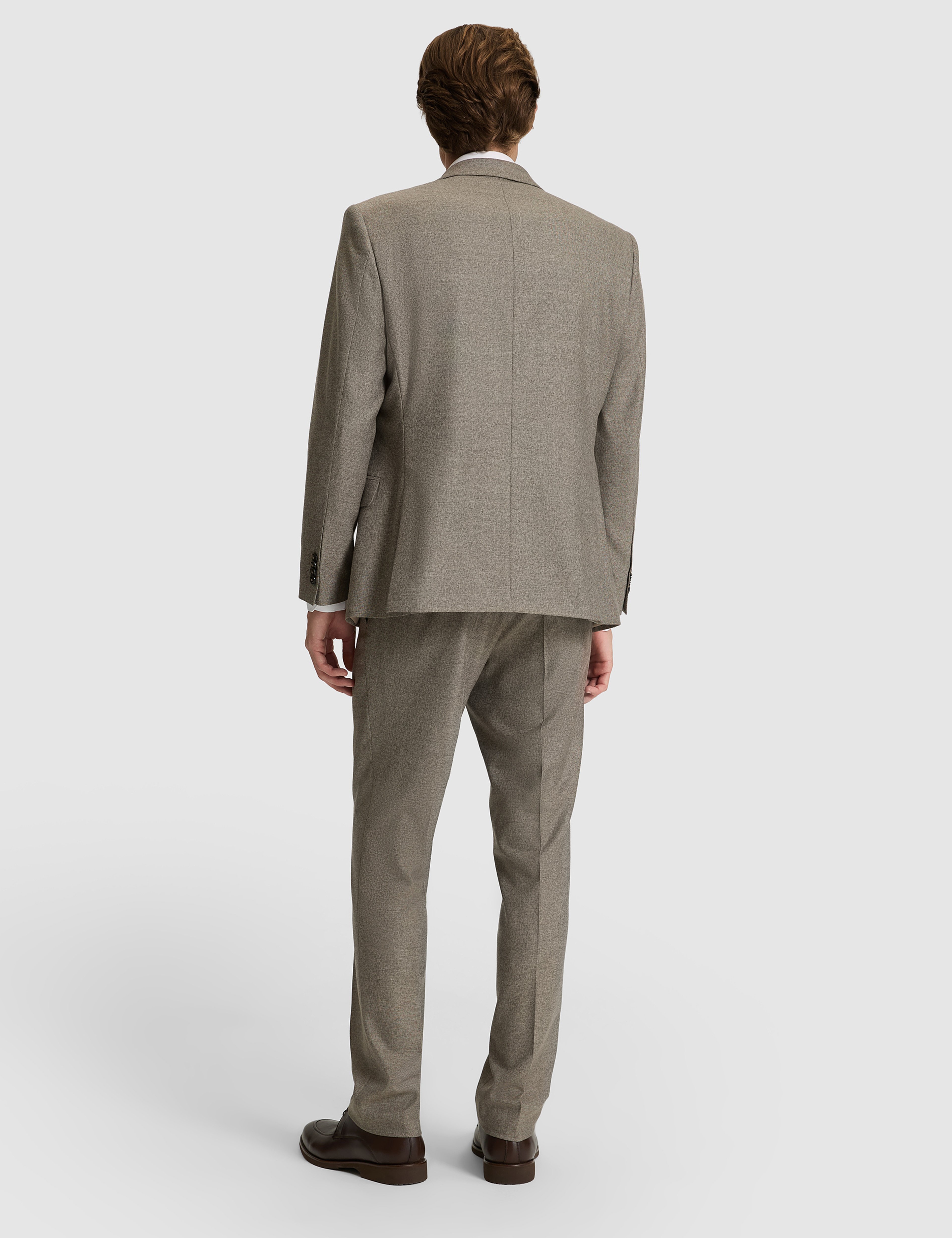 Açık Kahverengi Slim Fit Takım Elbise