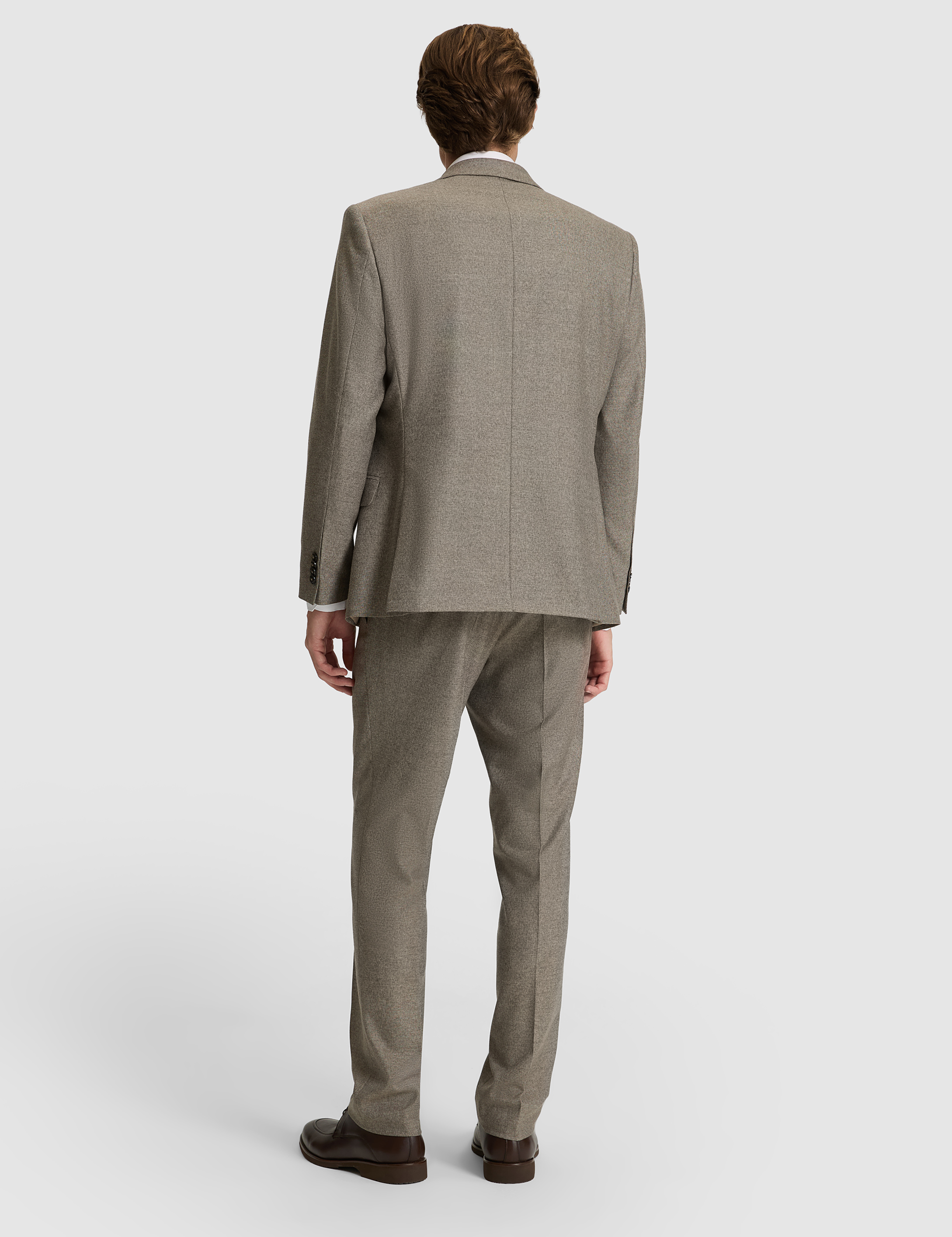 Açık Kahverengi Slim Fit Takım Elbise