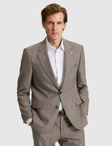 Açık Kahverengi Slim Fit Takım Elbise