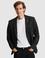 Siyah Yün Karışımlı Ex. Slim Fit Ceket