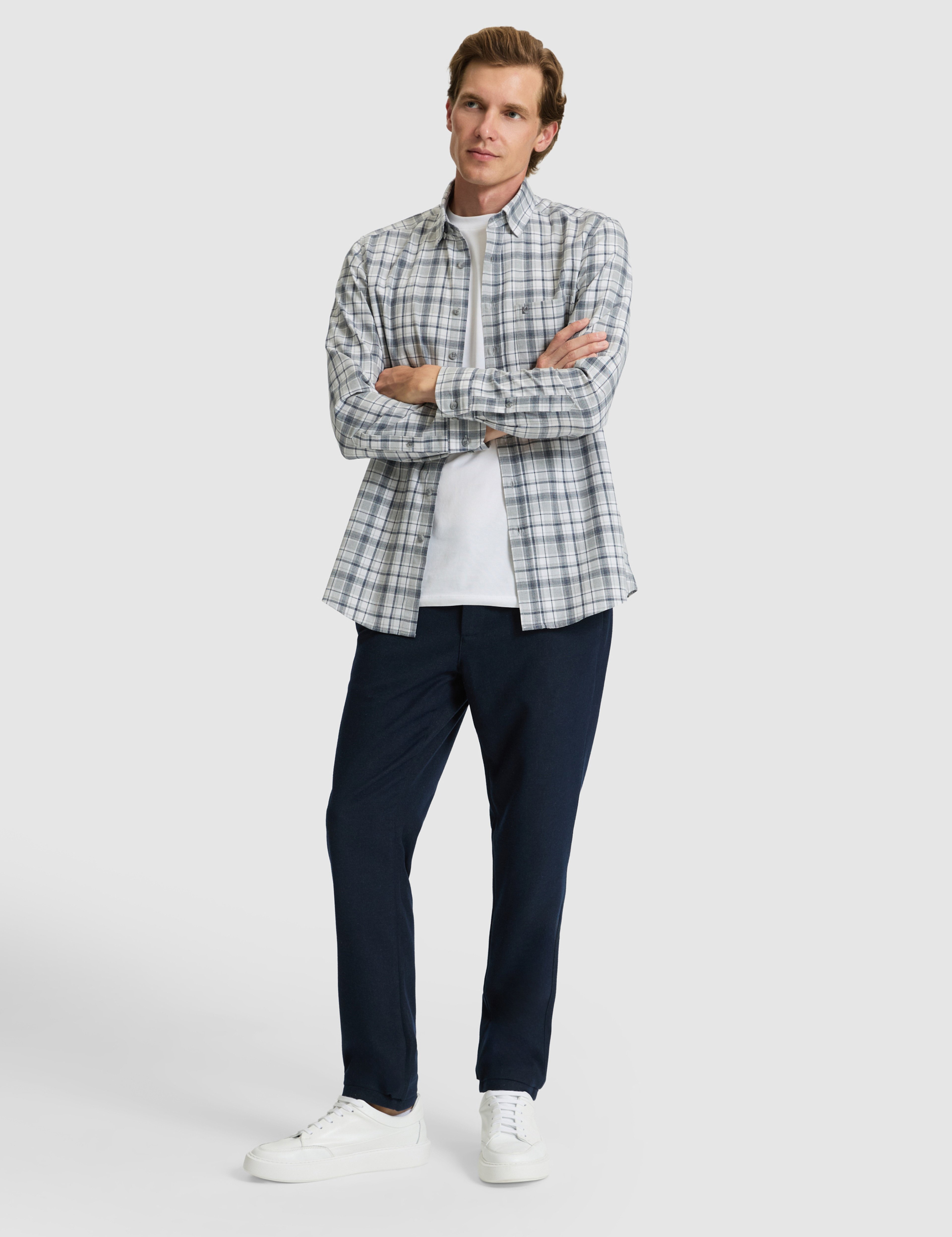Lacivert Ex. Slim Fit Kumaş Pantolon