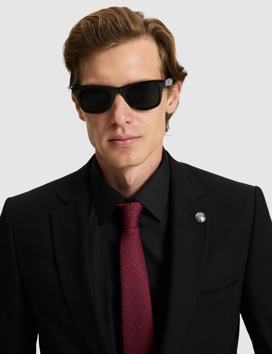 Siyah Extra Slim Fit Takım Elbise